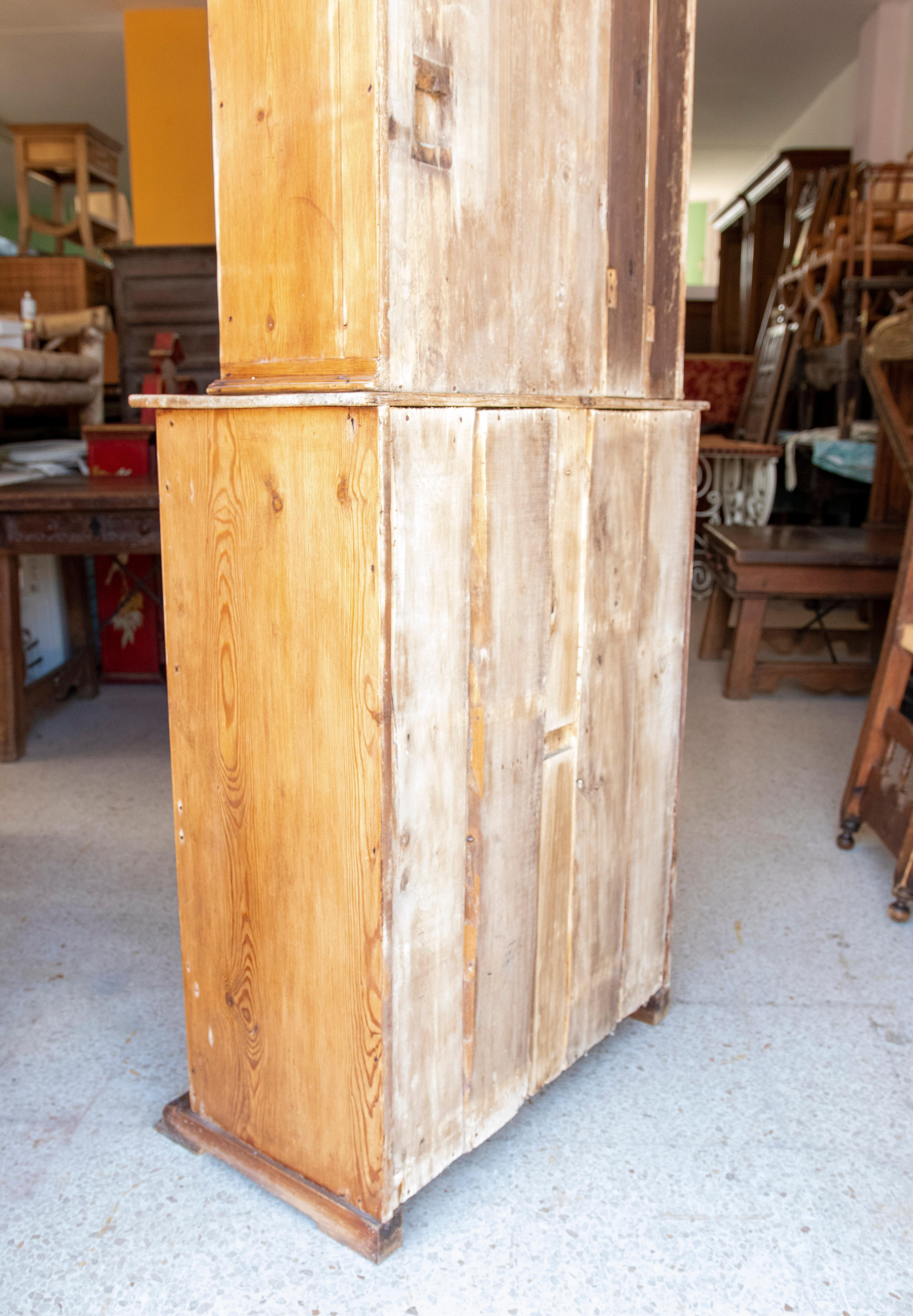 19th Century Spanish Kitchen Cupboard with Louvered Doors 15