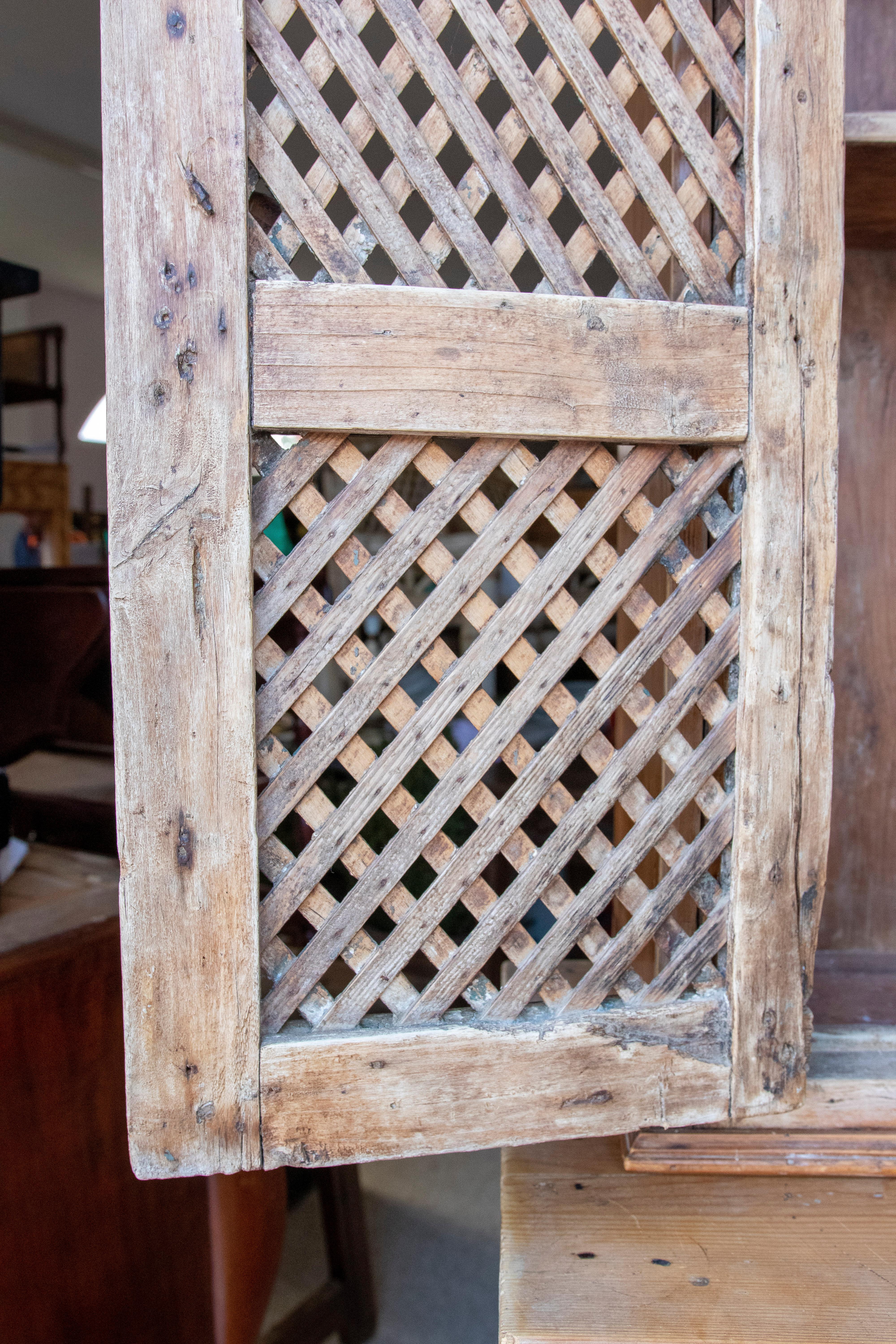 19th Century Spanish Kitchen Cupboard with Louvered Doors 3