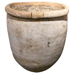 19th Century Spanish, Large Andalusian Handmade Terracotta Earthenware Jar