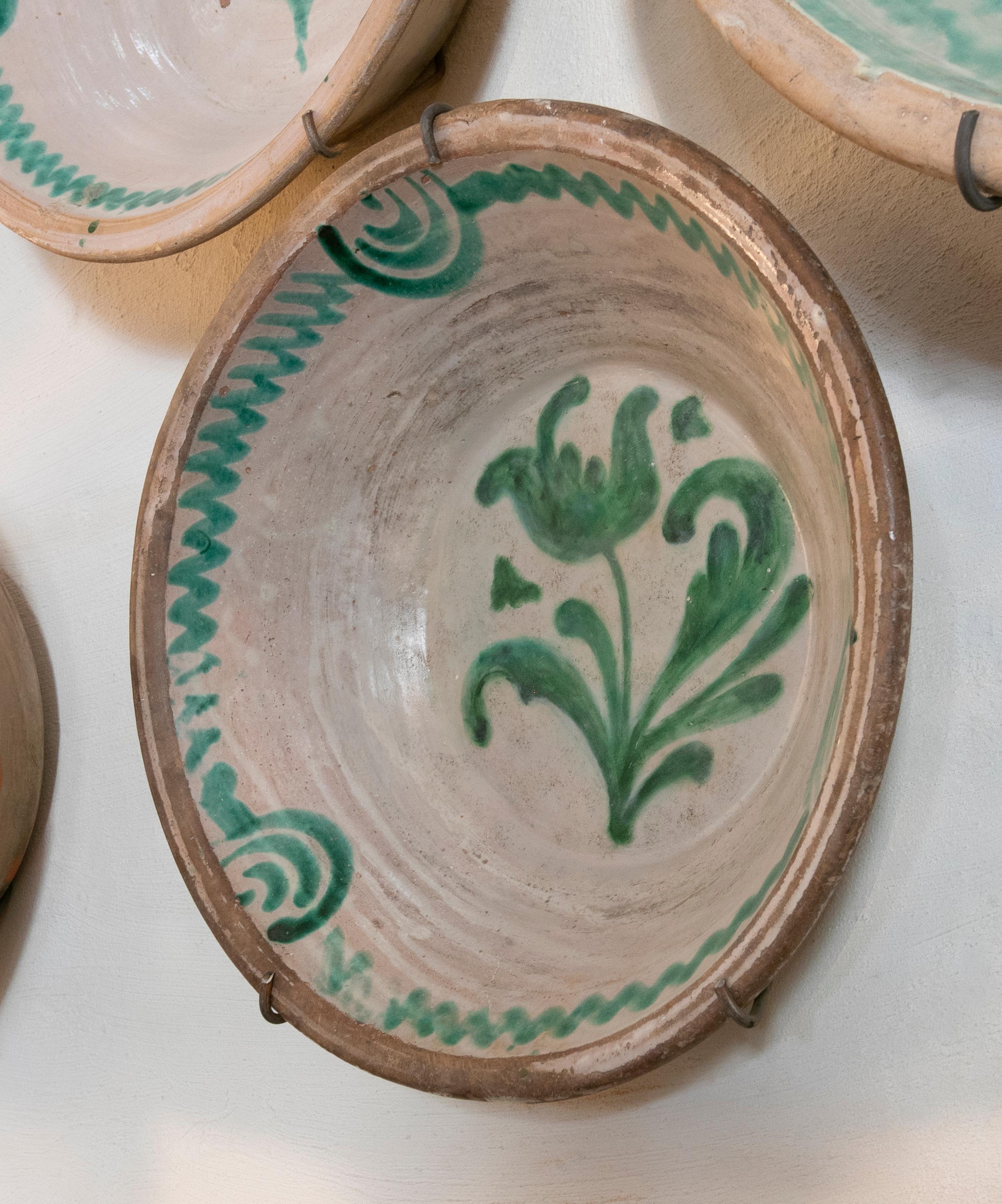 19th Century Spanish Large Granada Fajalauza "Lebrillo" Ceramic Bowl ...