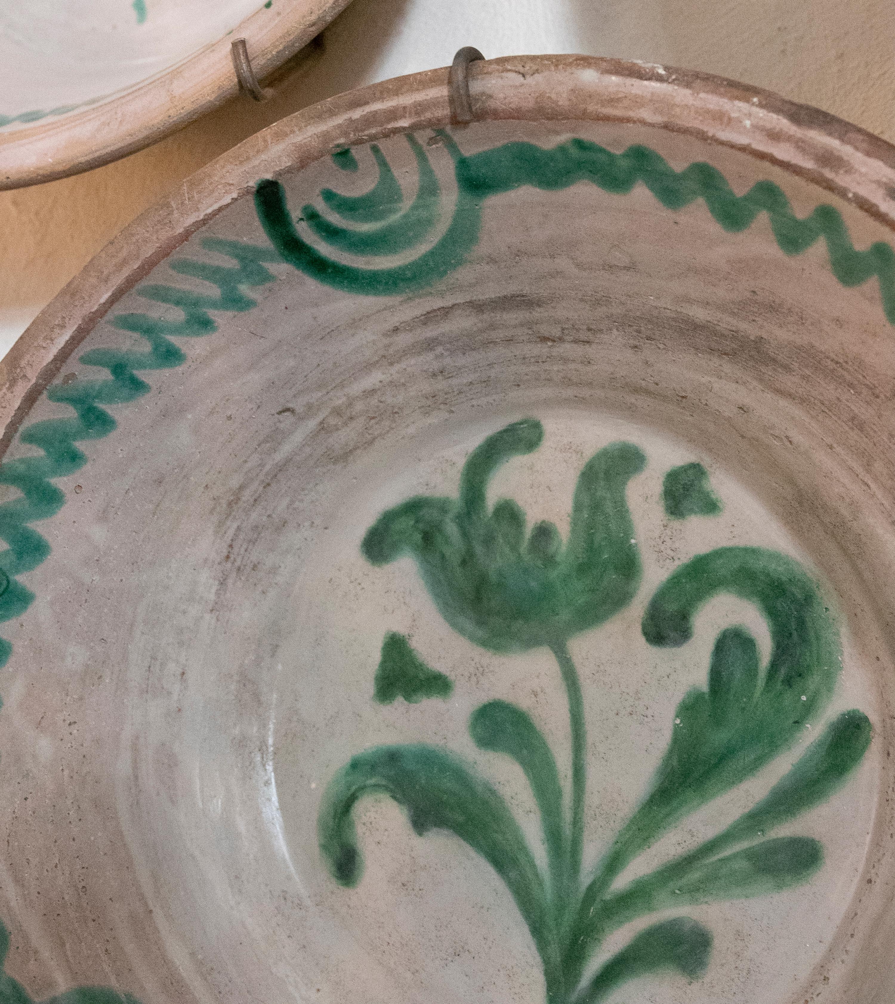 19th Century Spanish Large Granada Fajalauza "Lebrillo" Ceramic Bowl ...