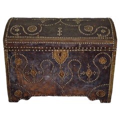 19th Century Leather Trunk