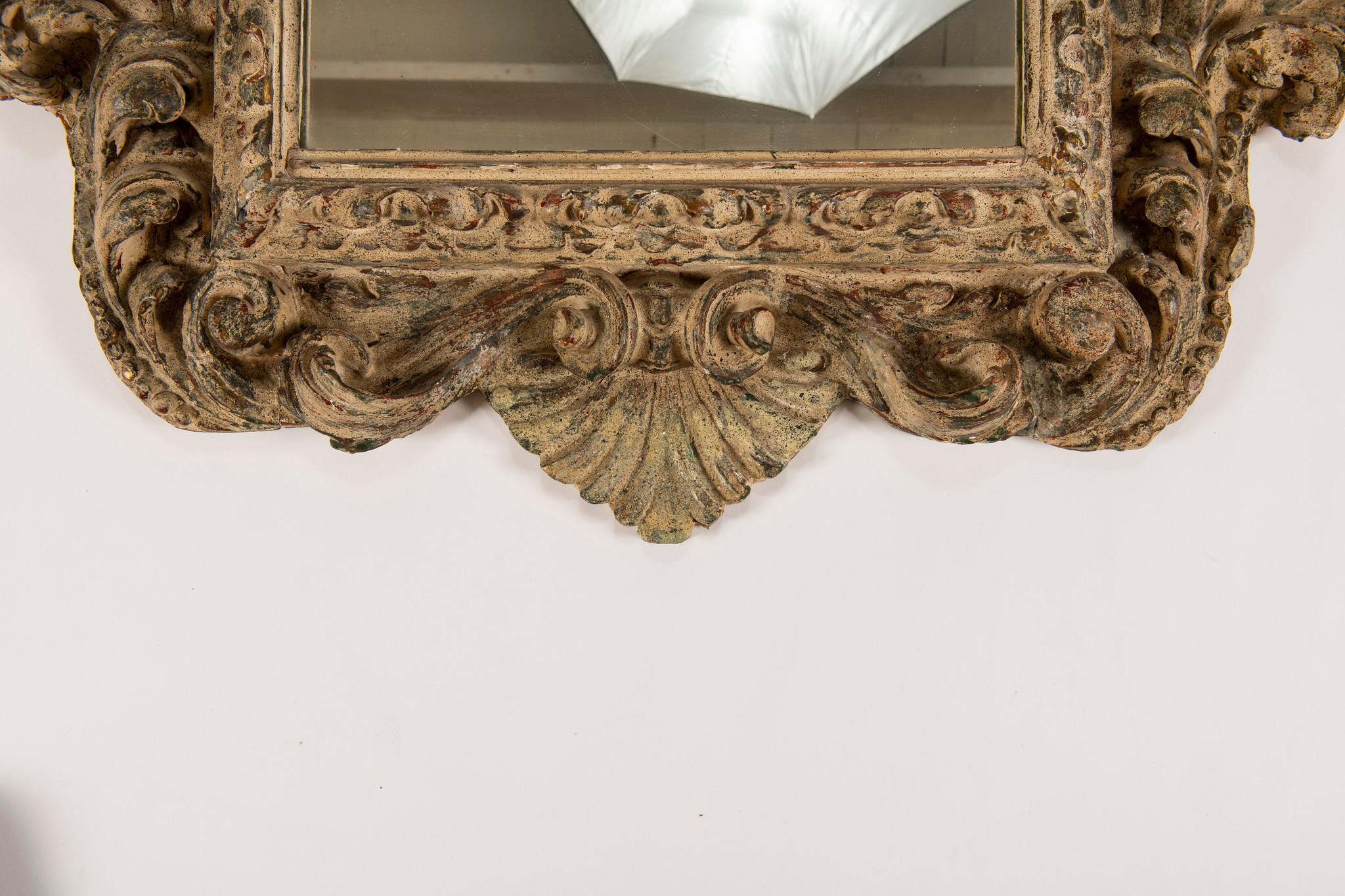 Hand-Carved 19th Century Spanish Mirror
