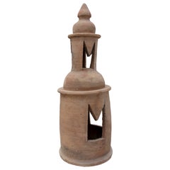 19th Century Spanish Natural Terracotta Fireplace