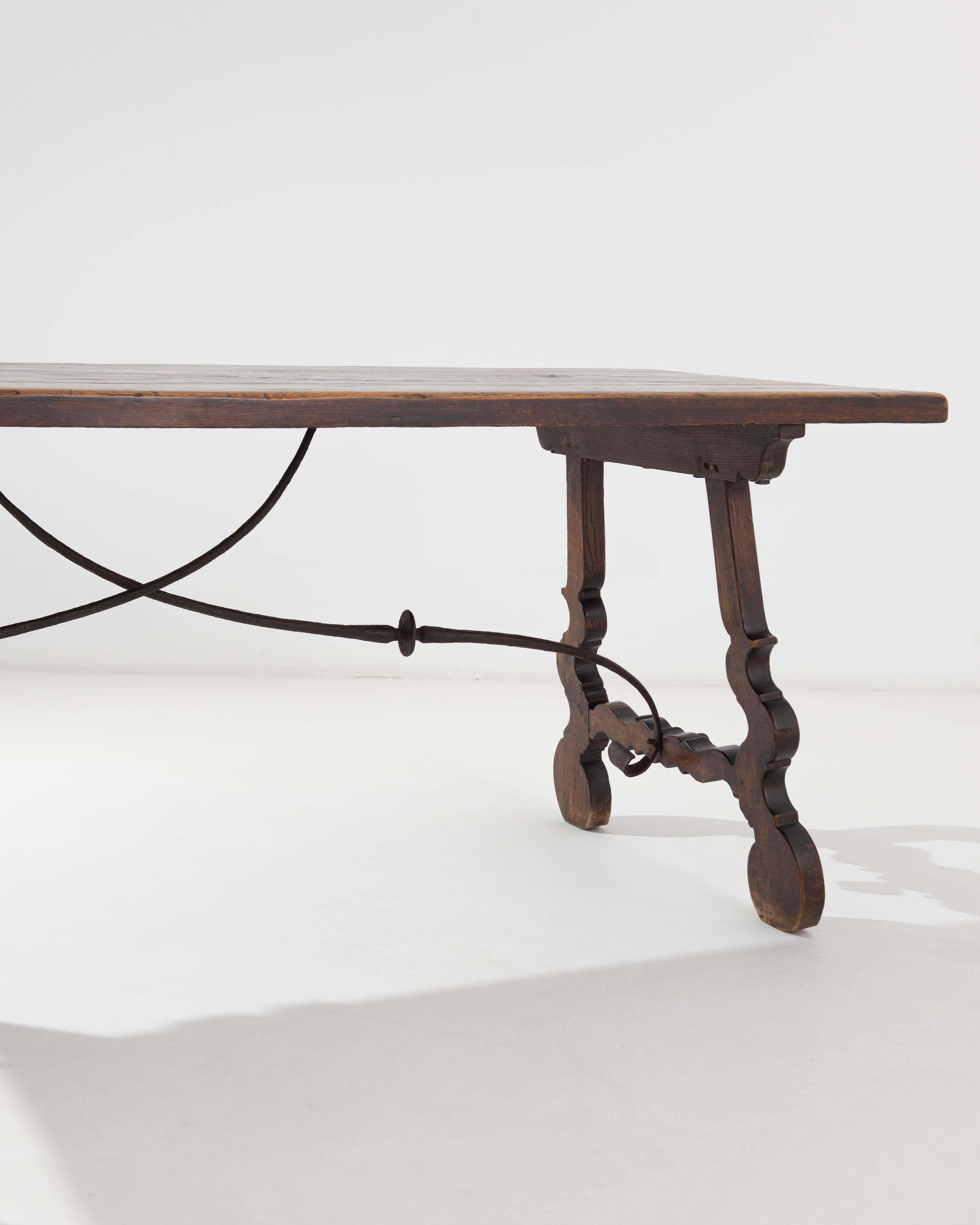 19th Century Spanish Oak Dining Table 7