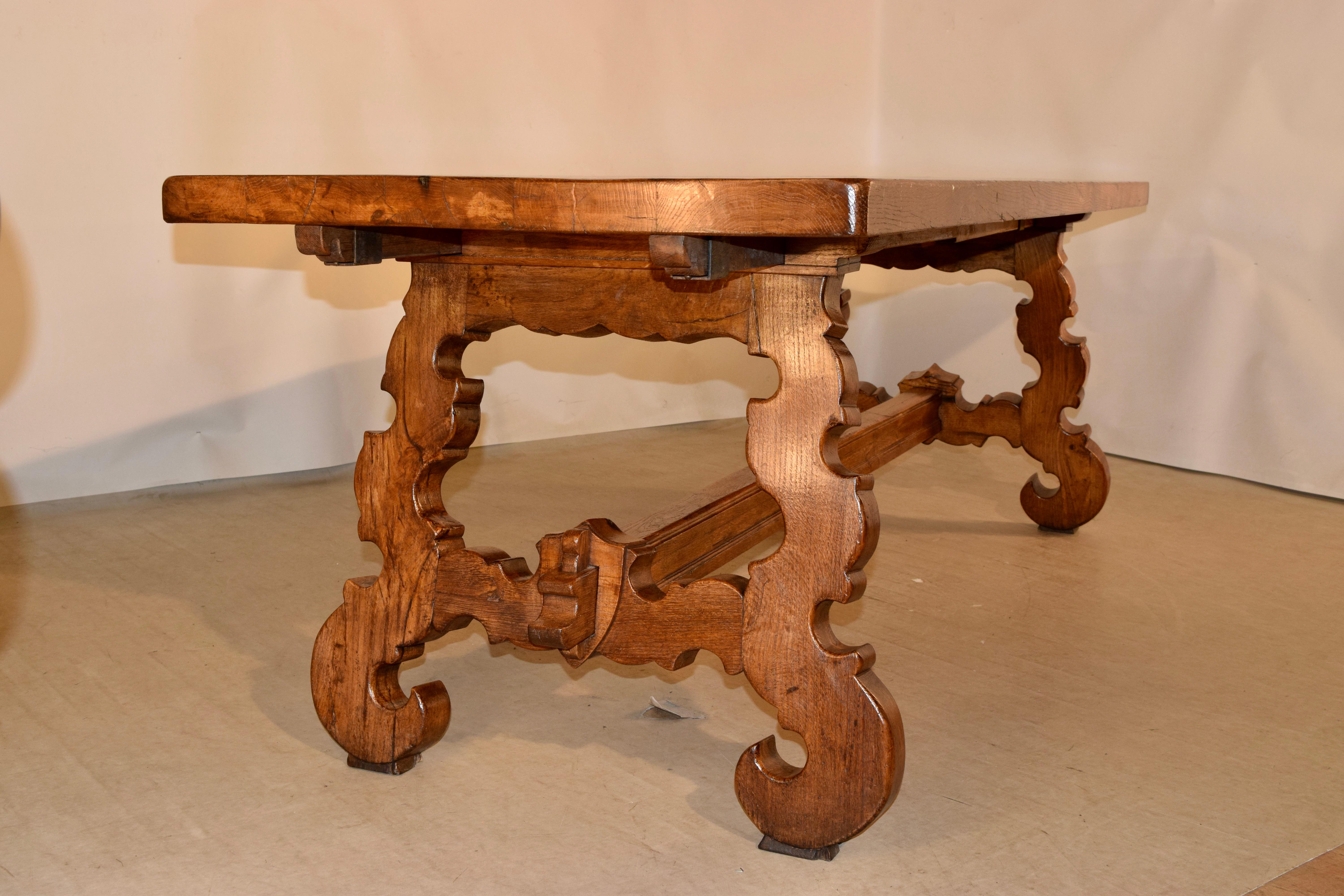 19th Century Spanish Oak Table 3