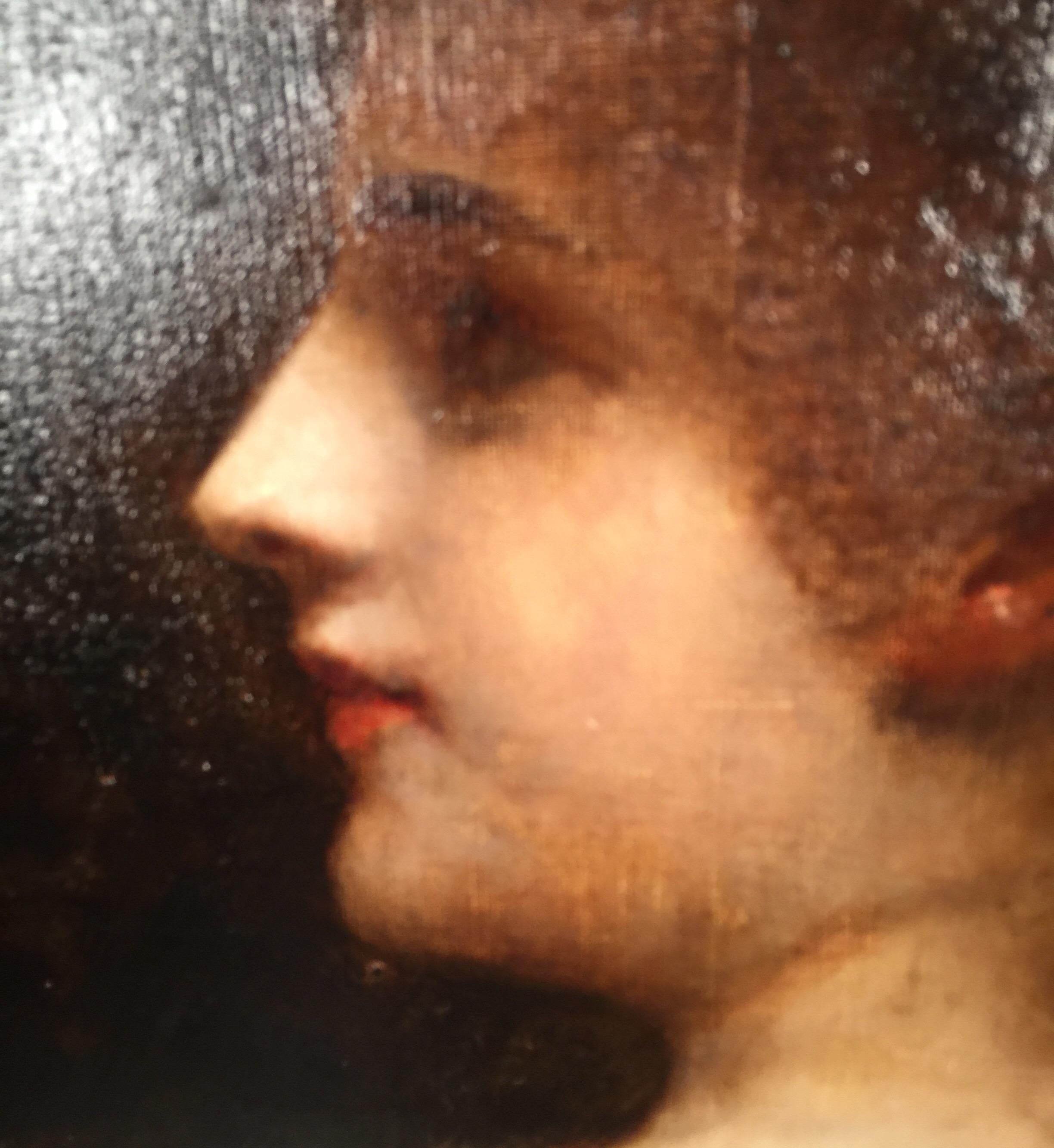 Huile sur toile espagnole du 19e siècle signée Riani Bon état - En vente à Lambertville, NJ