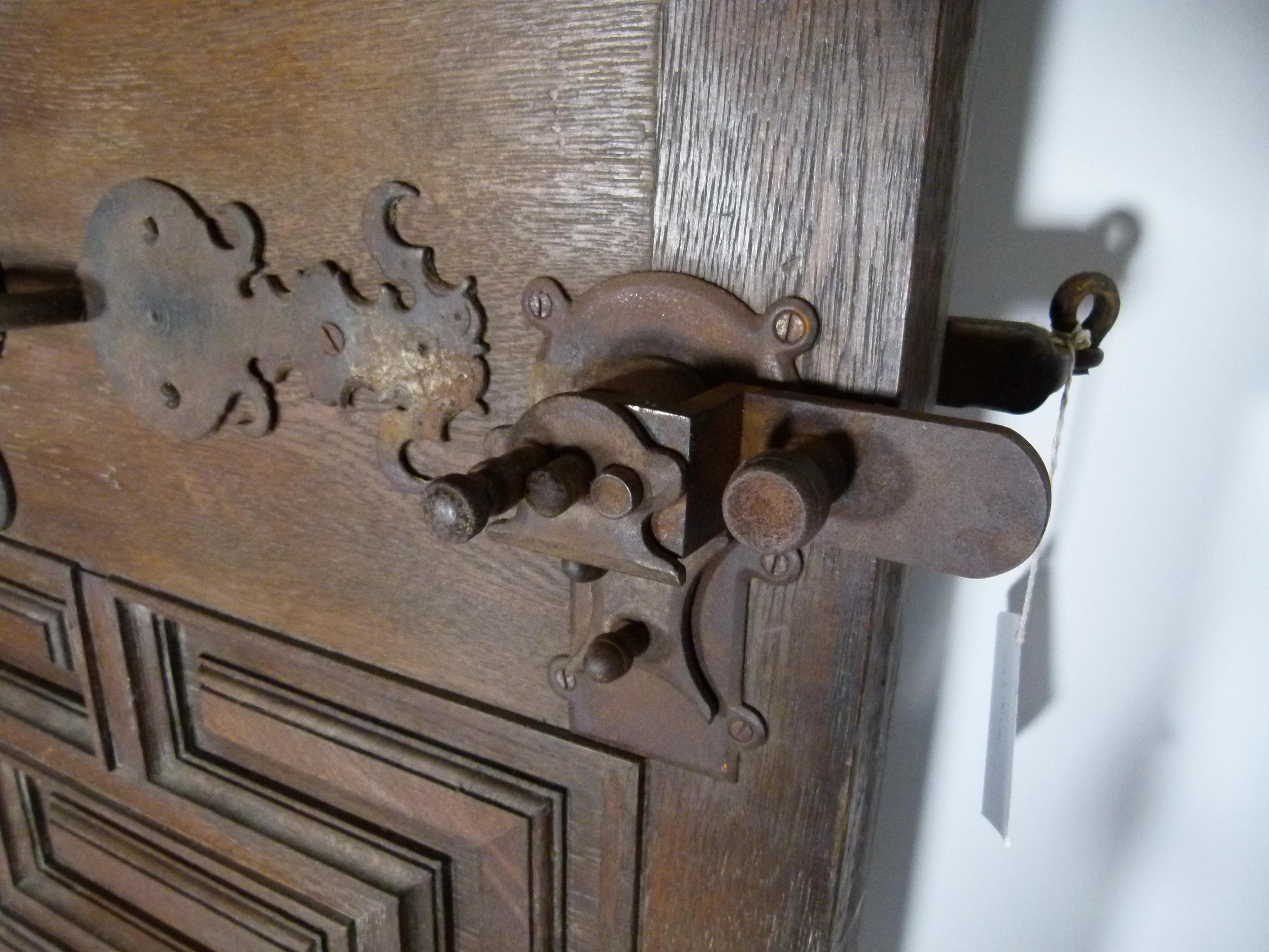 19th Century Original Chestnut Spanish Door 7