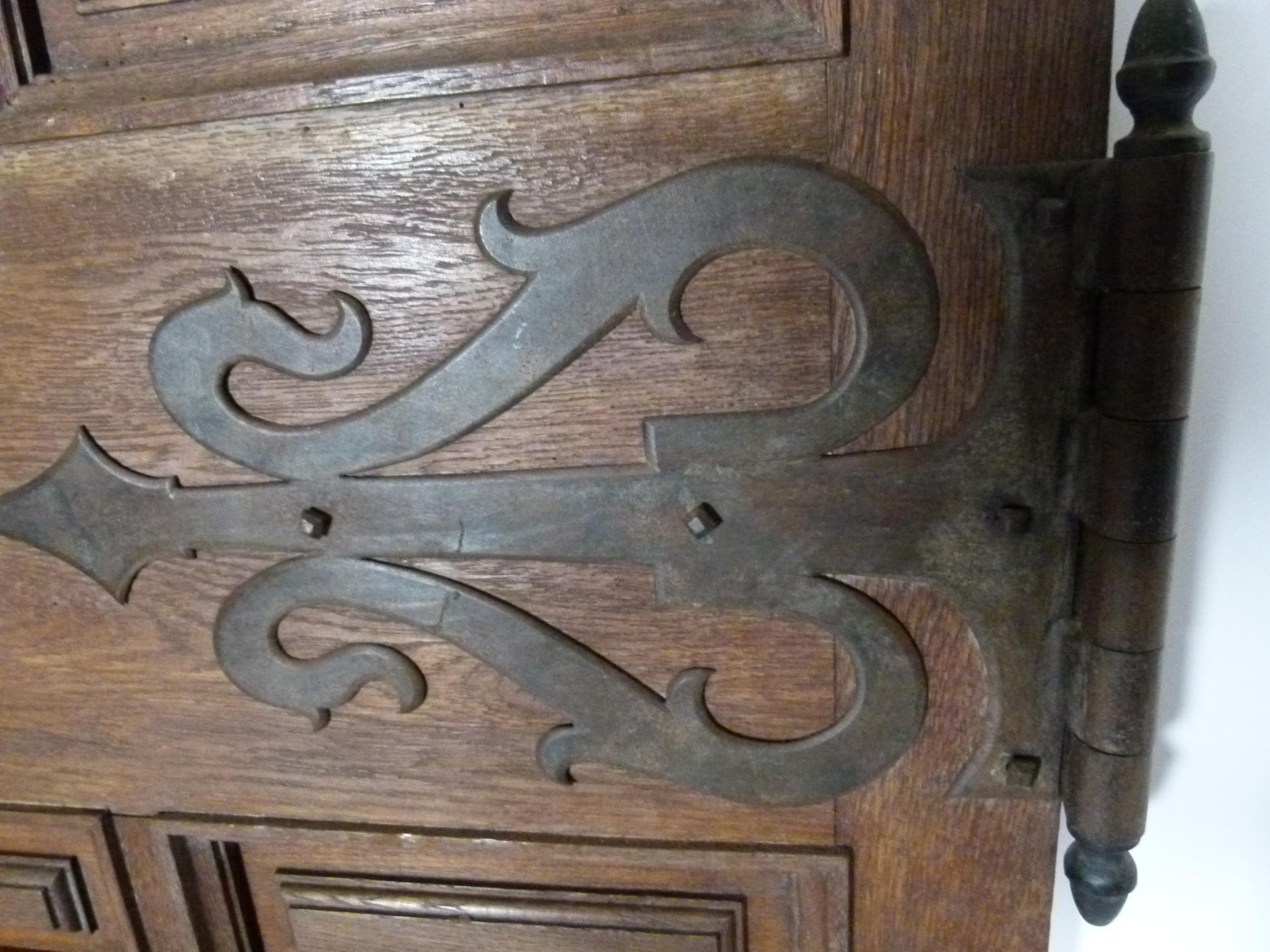 19th Century Original Chestnut Spanish Door 2