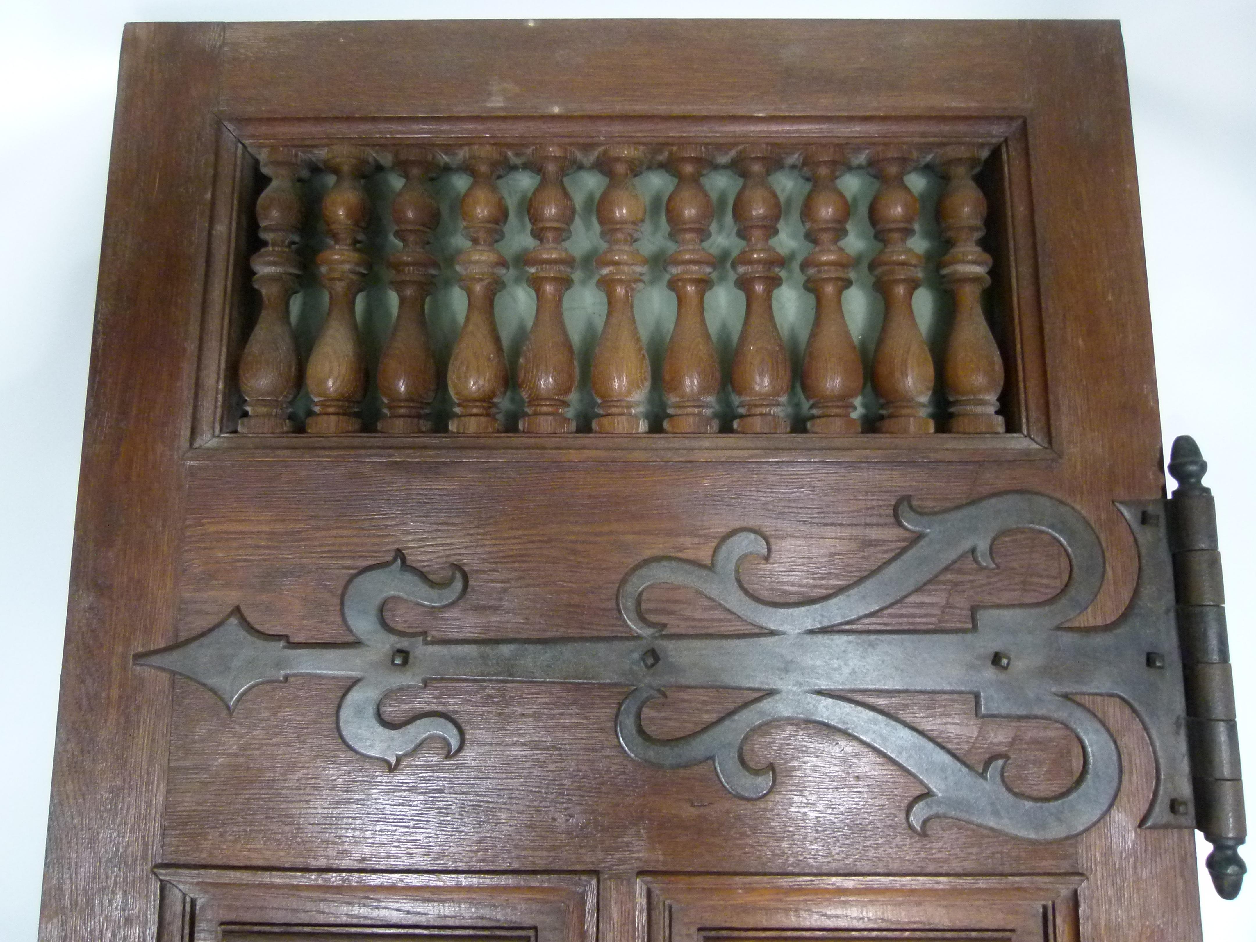 19th Century Original Chestnut Spanish Door 3