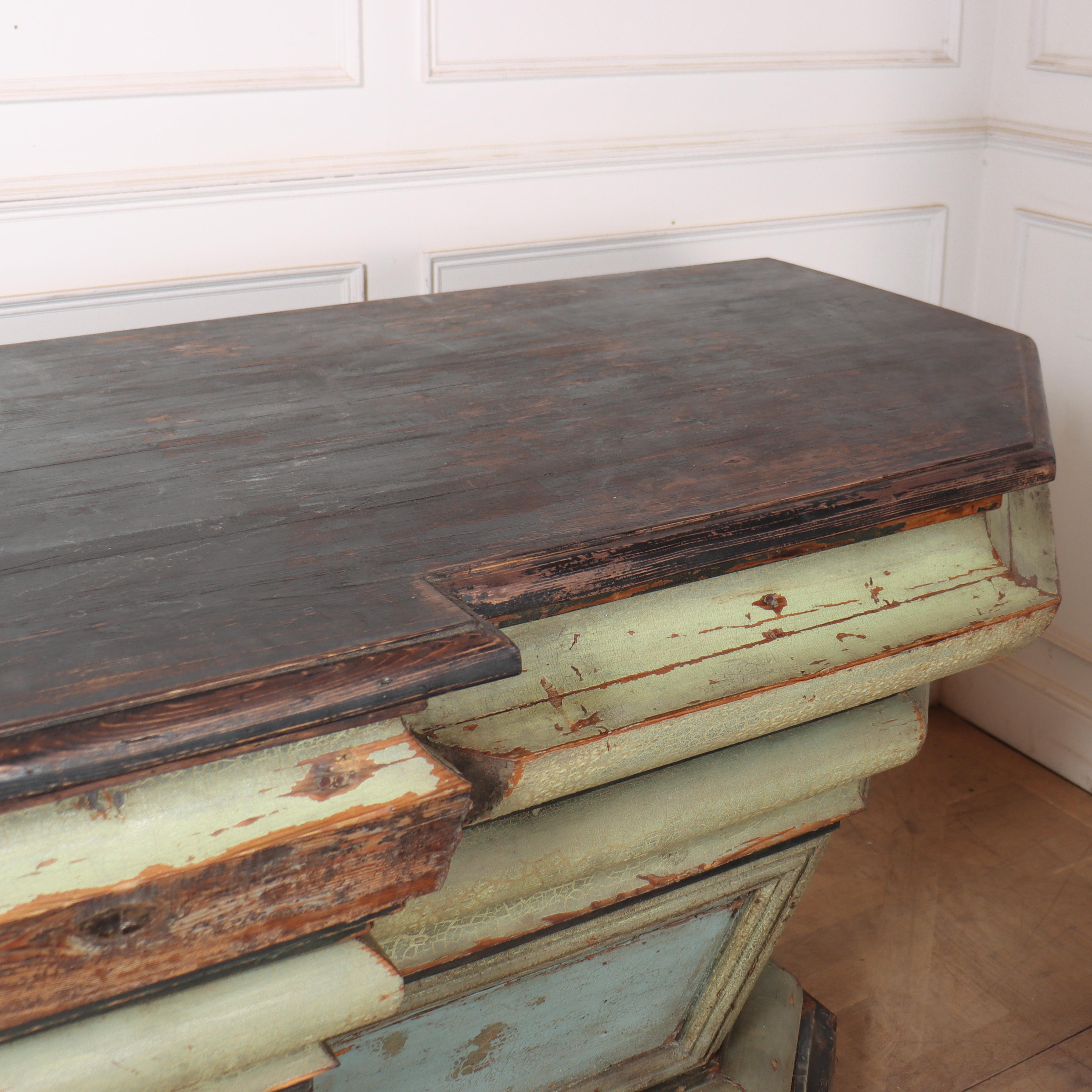19th Century Spanish Original Painted Shop Counter 6