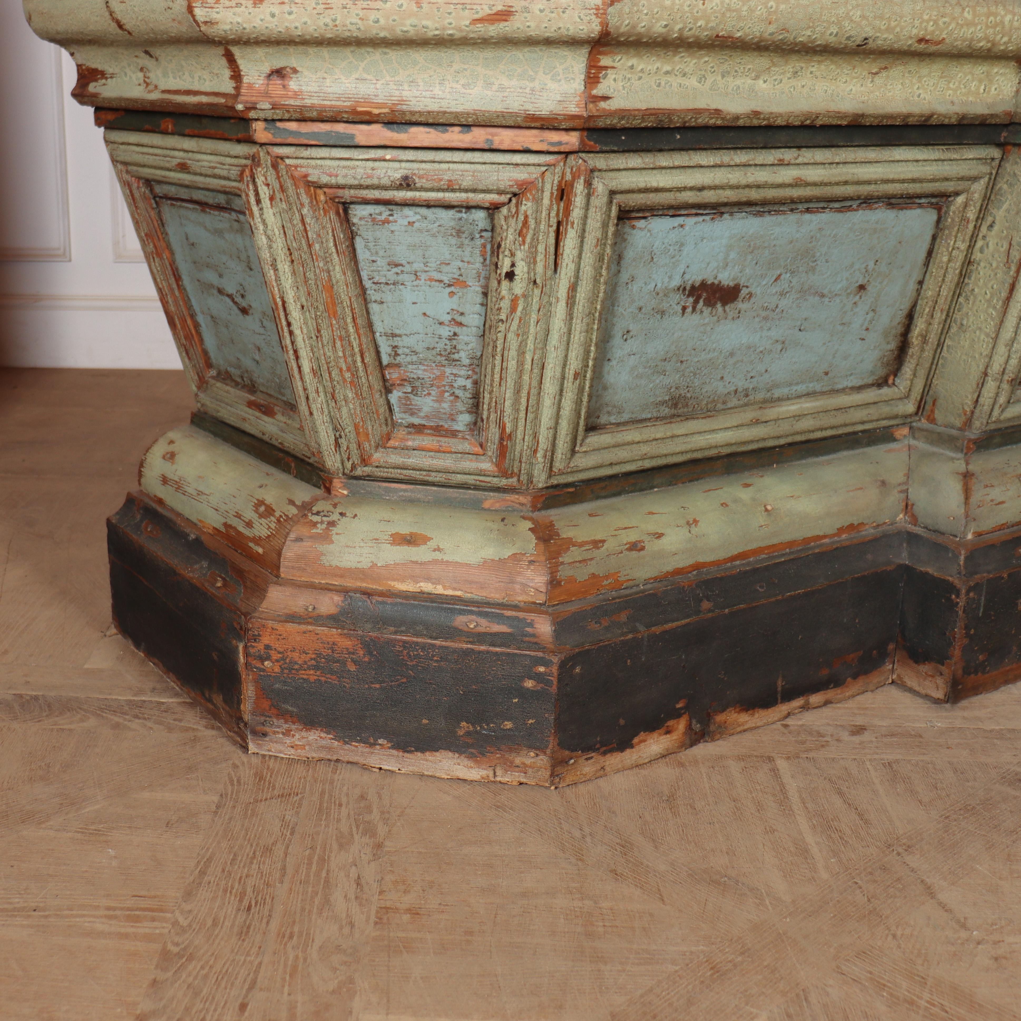 19th Century Spanish Original Painted Shop Counter In Good Condition In Leamington Spa, Warwickshire