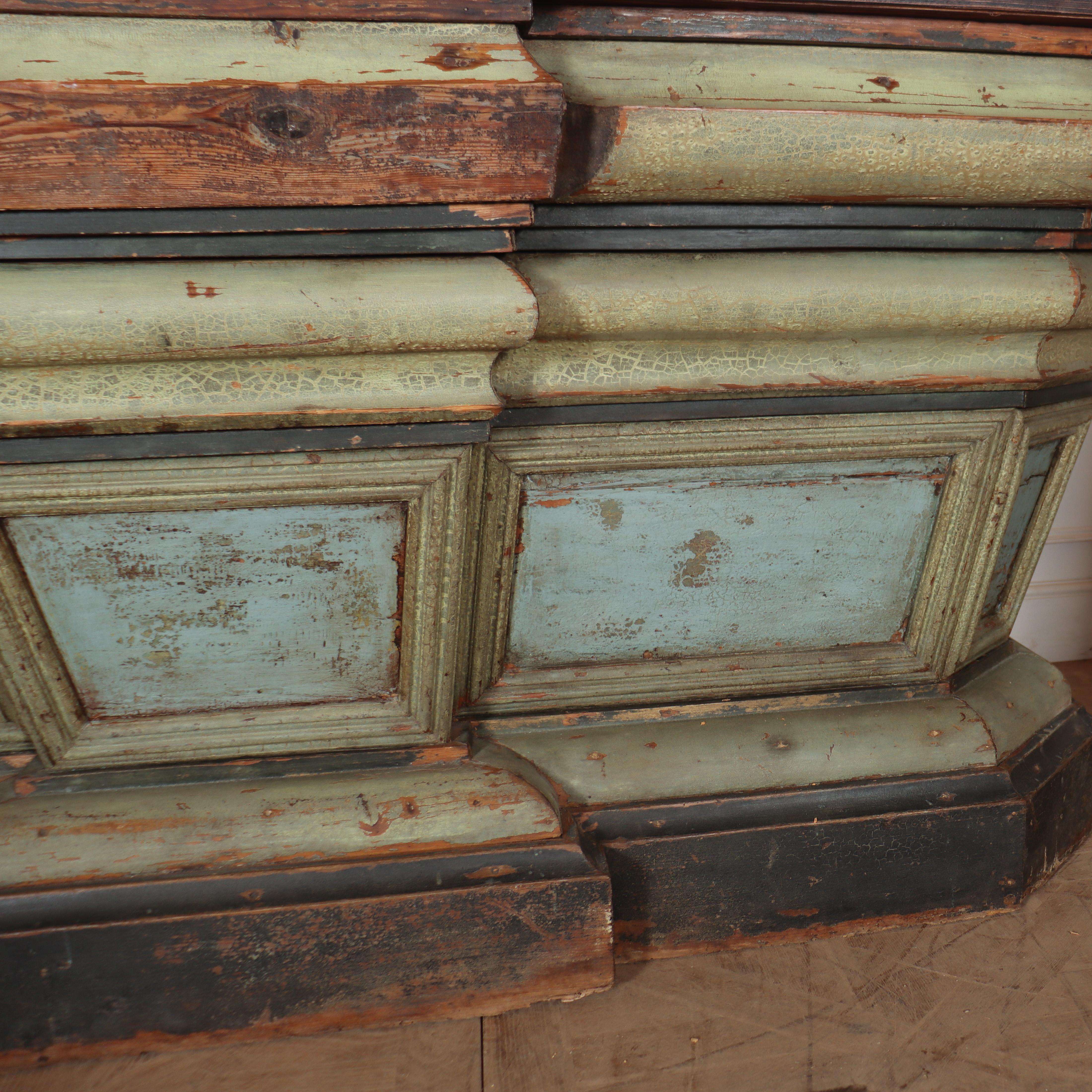19th Century Spanish Original Painted Shop Counter 3