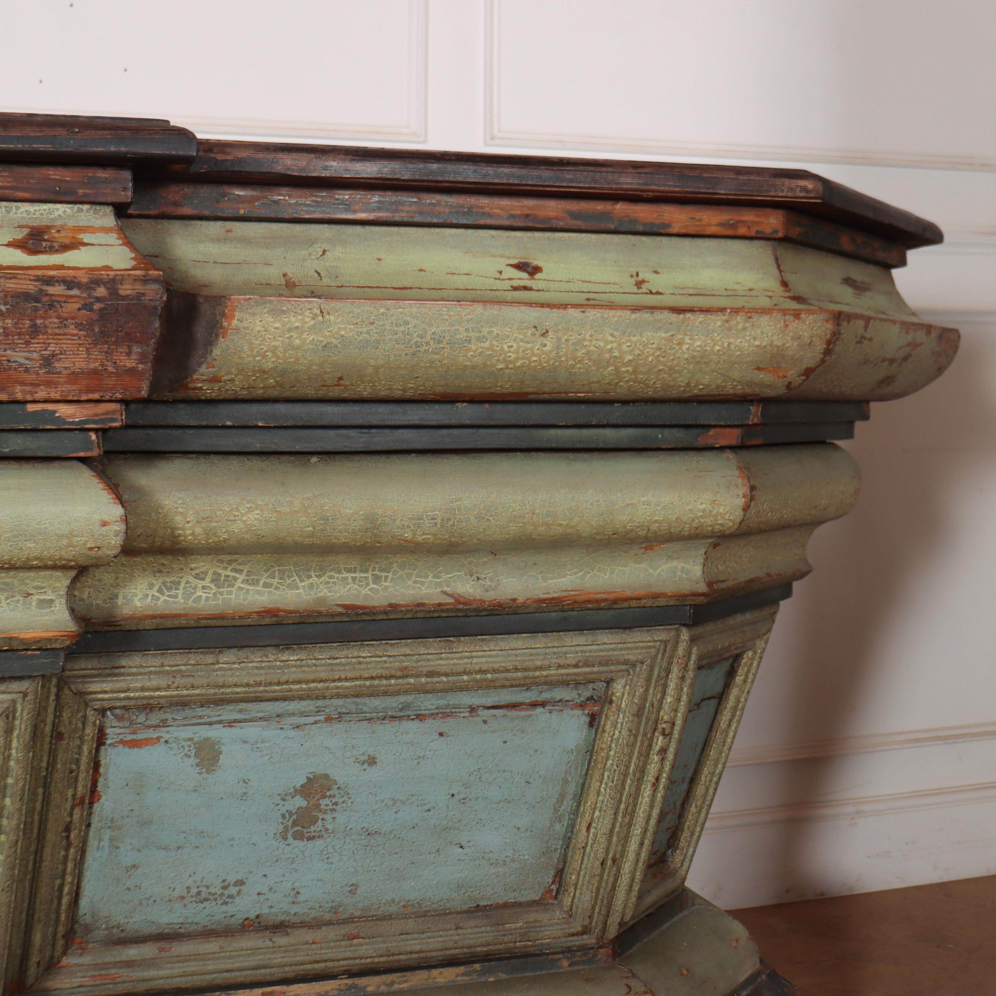 19th Century Spanish Original Painted Shop Counter 4