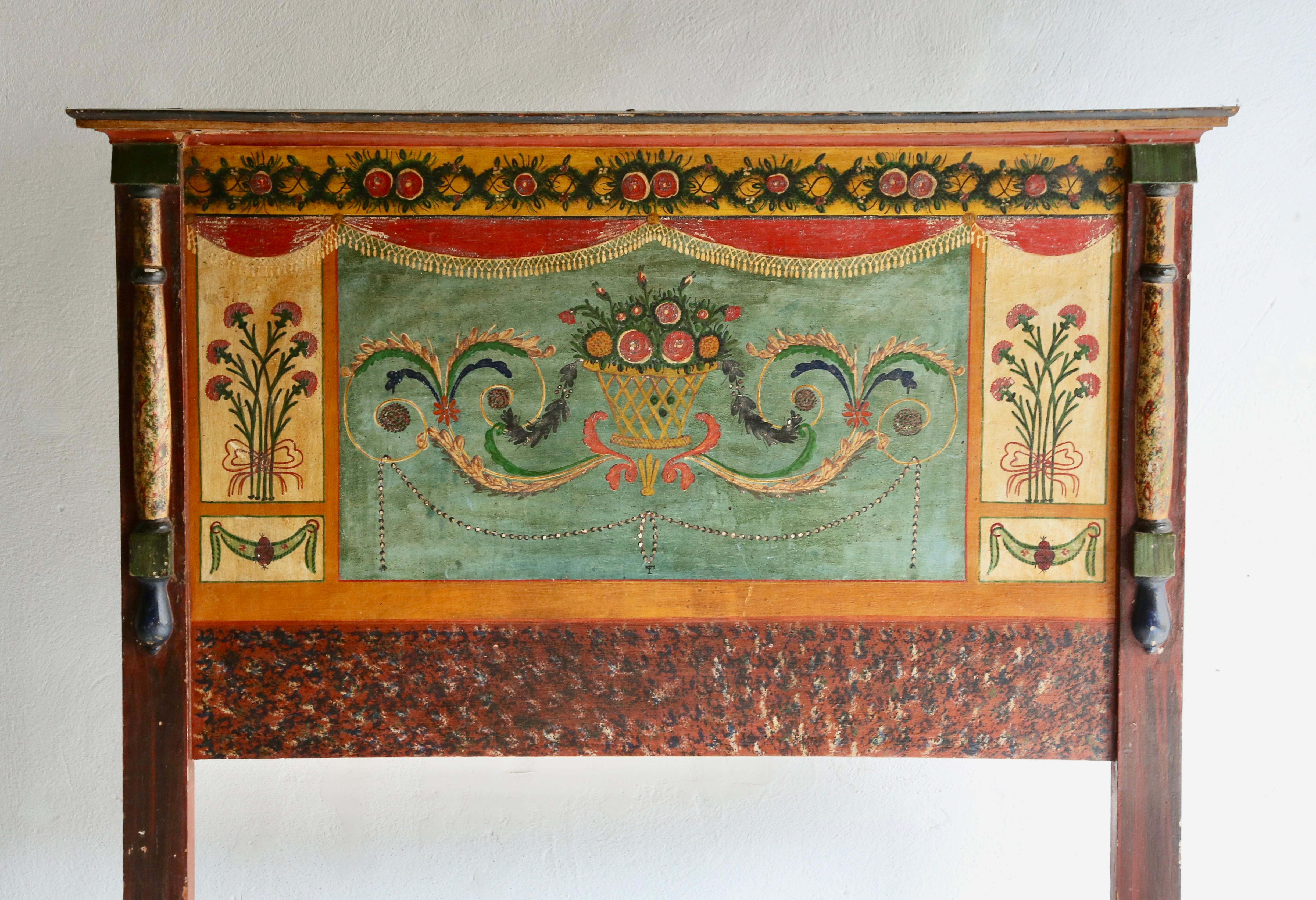19th Century Spanish Painted Bed For Sale 6