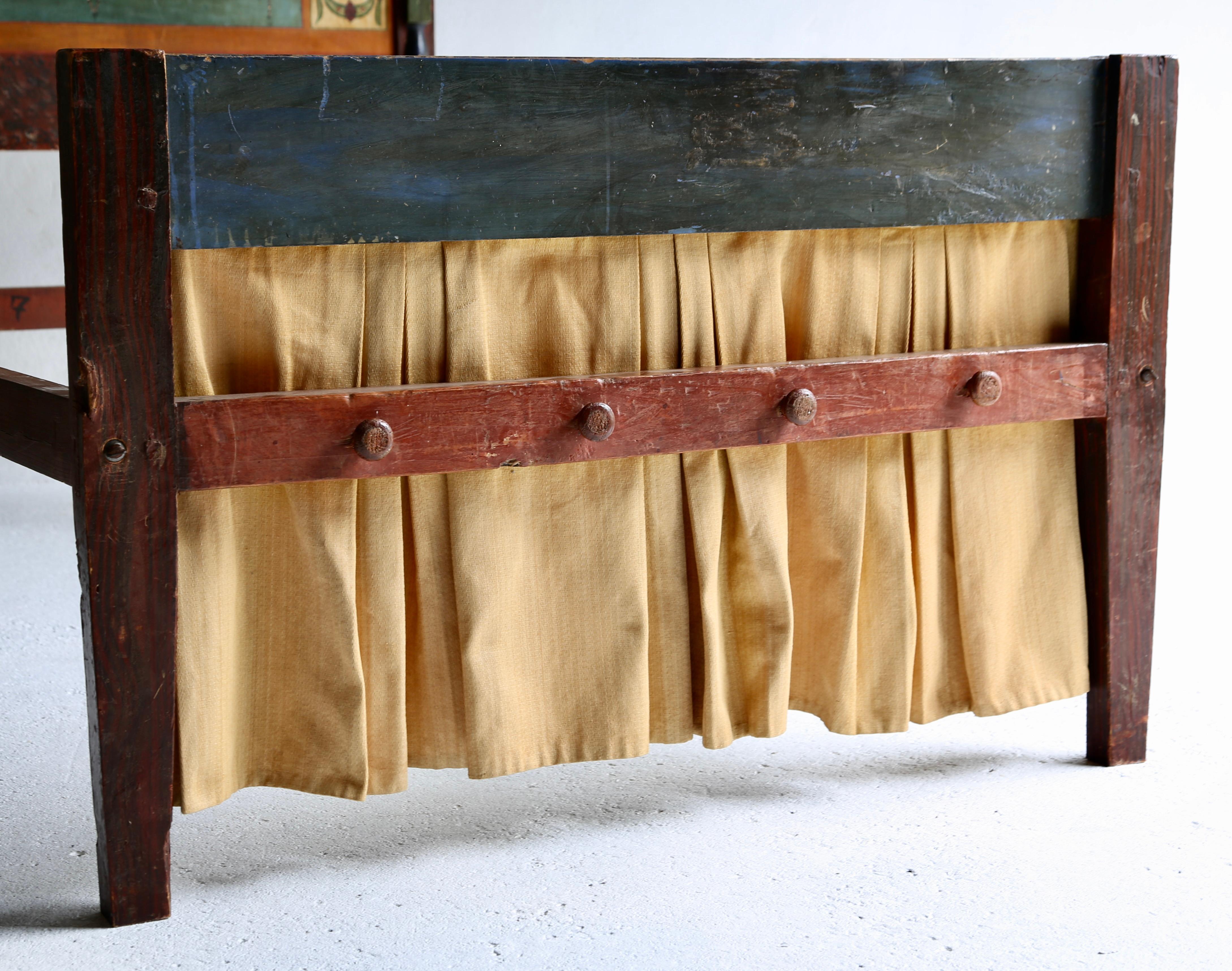 19th Century Spanish Painted Bed For Sale 4