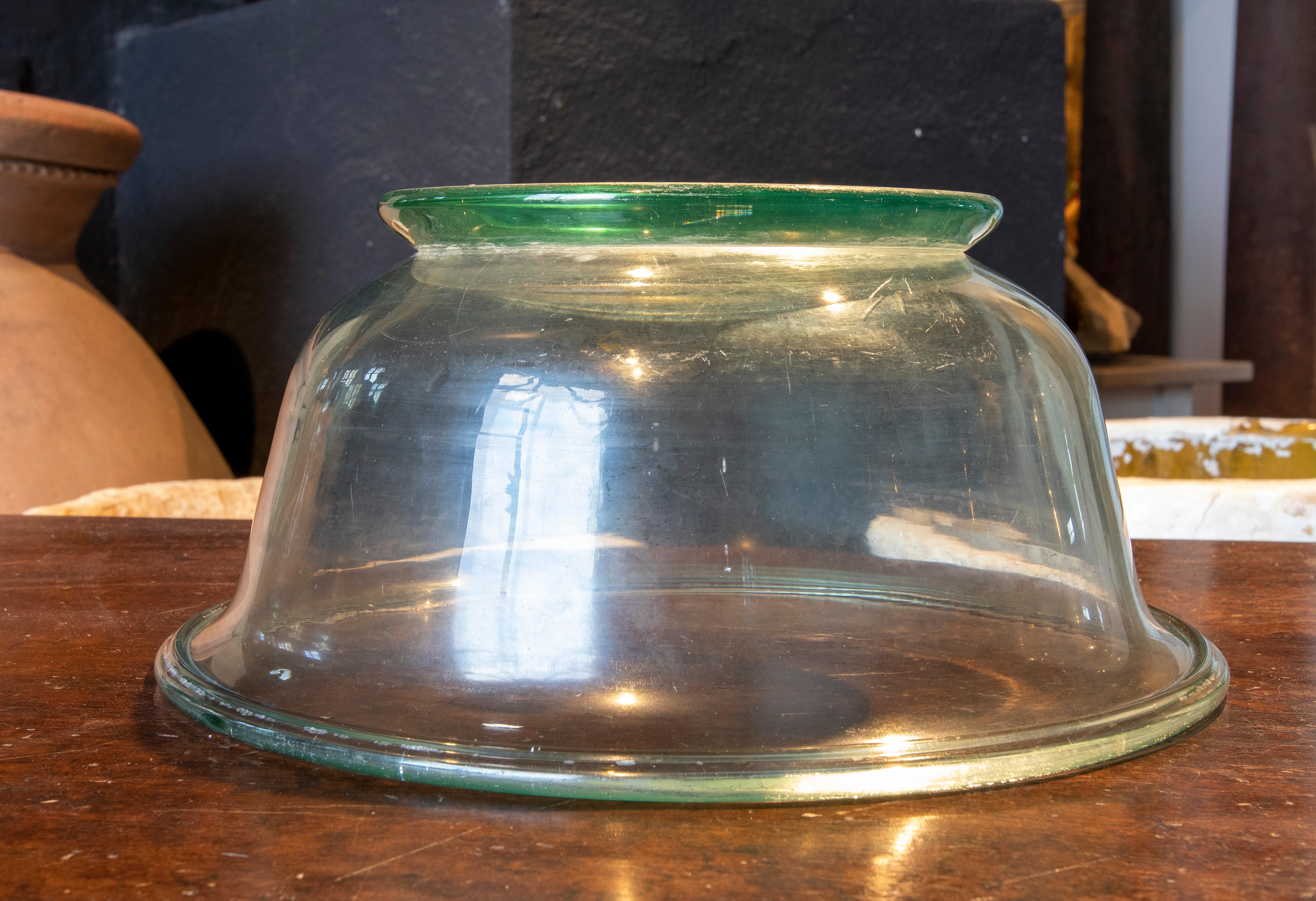 19th Century Spanish Pharmacy Container Made with Blowing Technique For Sale 3