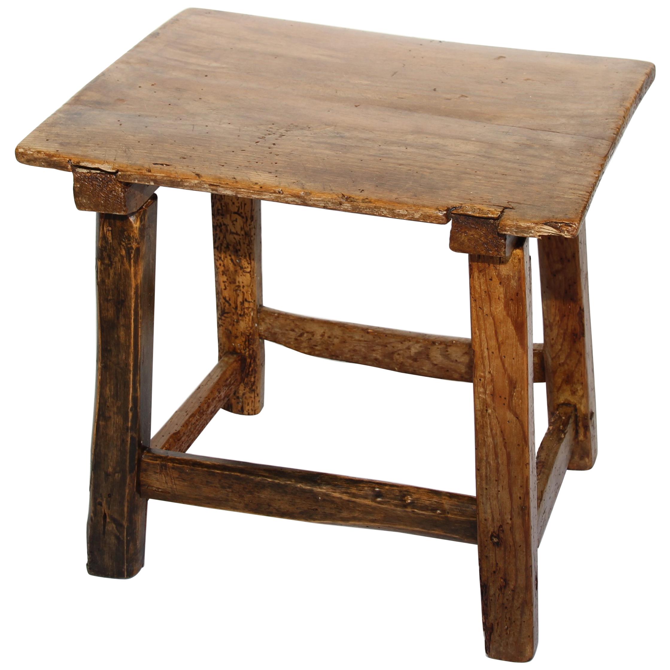 19th Century Spanish Pine Low Table