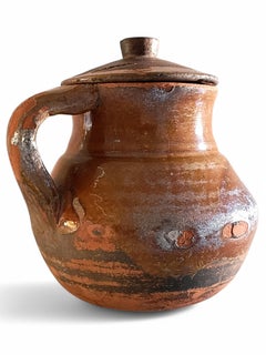 Rustic Terracotta Cooking Olla, Hand-Crafted, Spanish, 19th Century