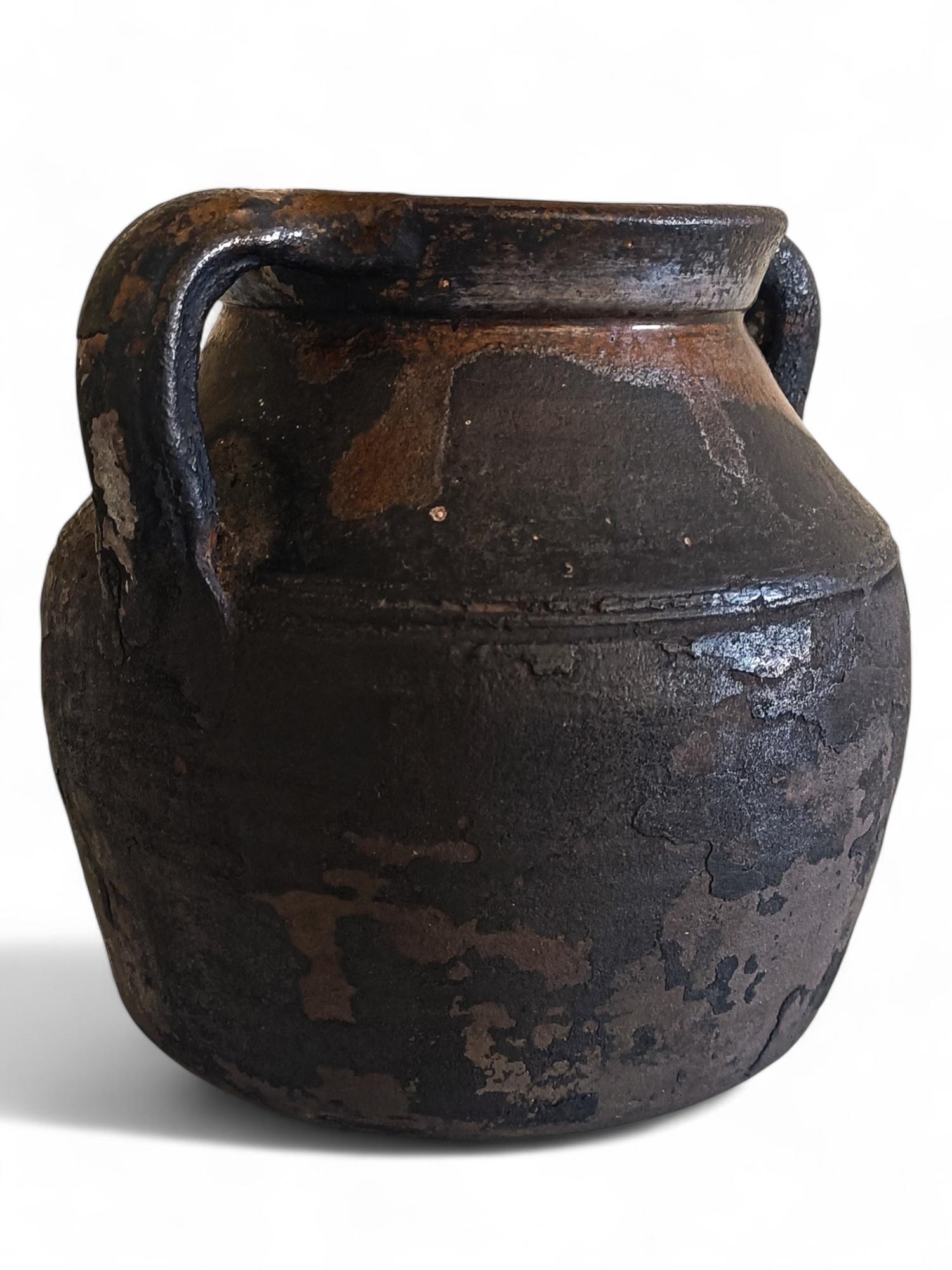 19th Century Spanish Primitive Terracotta Cooking Olla With Fabulous Patina 4