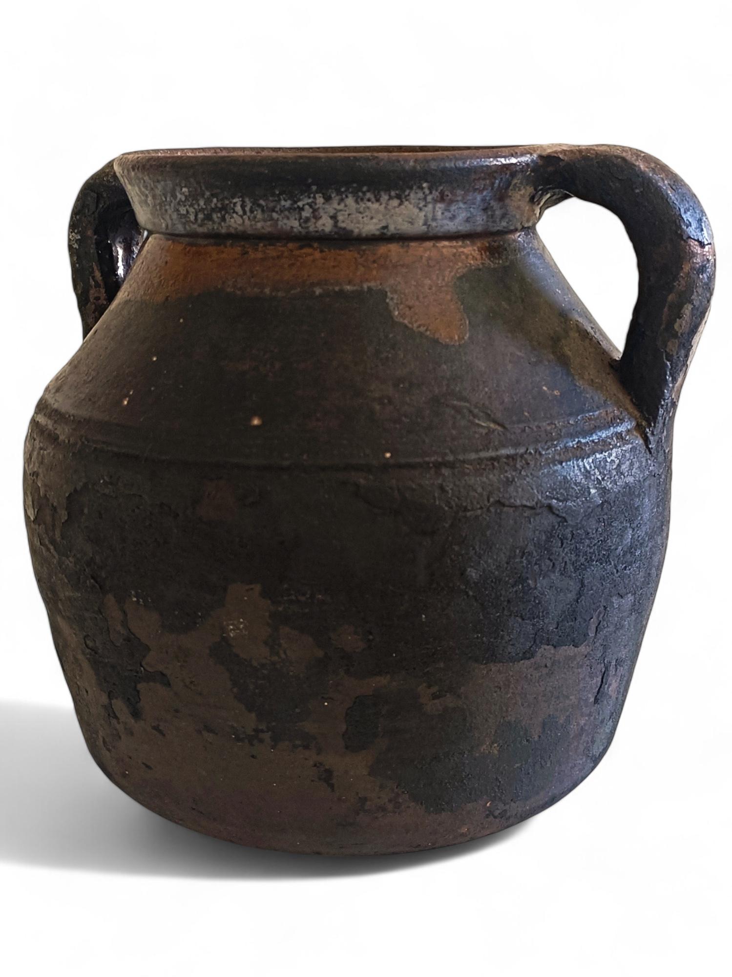19th Century Spanish Primitive Terracotta Cooking Olla With Fabulous Patina 5
