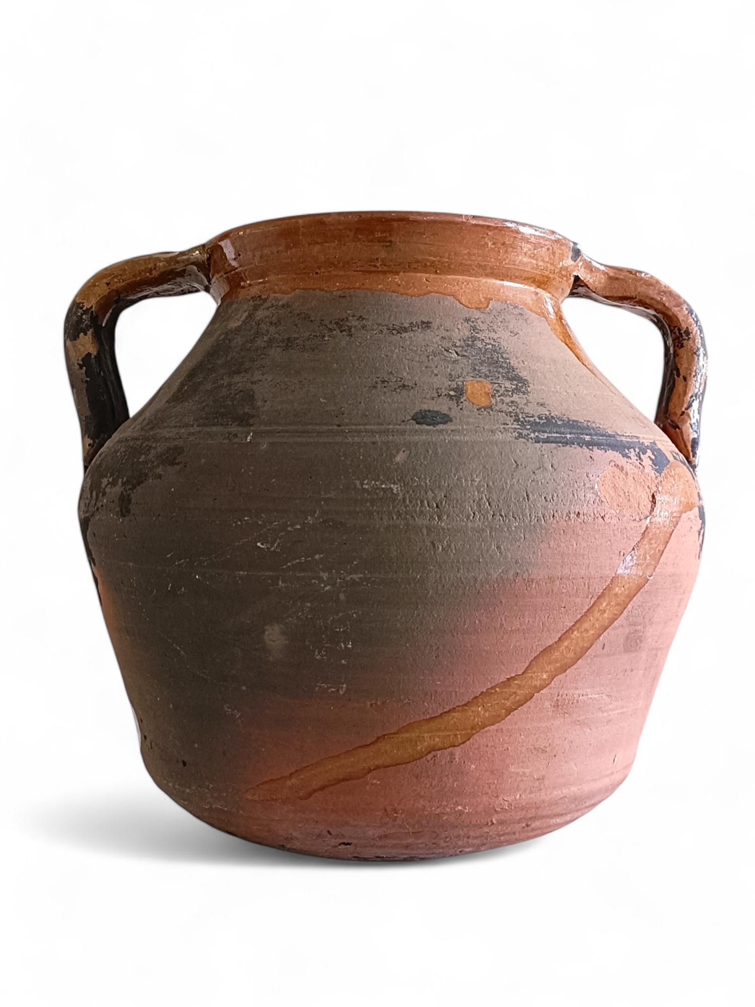 Olla da cucina in terracotta rustica del XIX secolo con patina favolosa in vendita 6