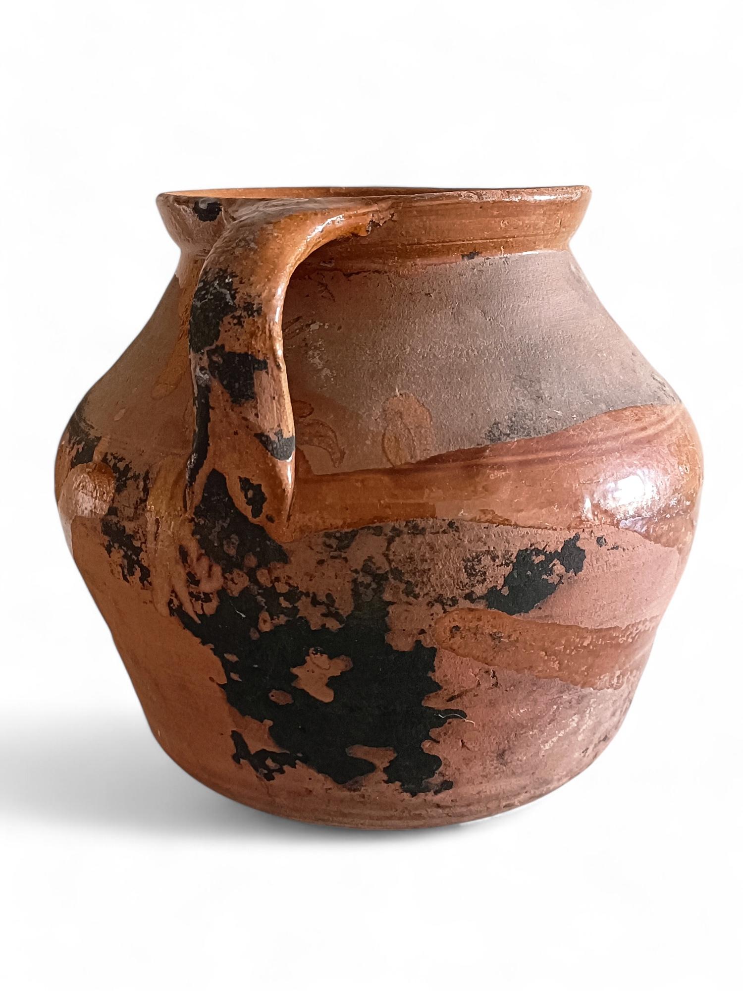 Spagnolo Olla da cucina in terracotta rustica del XIX secolo con patina favolosa in vendita