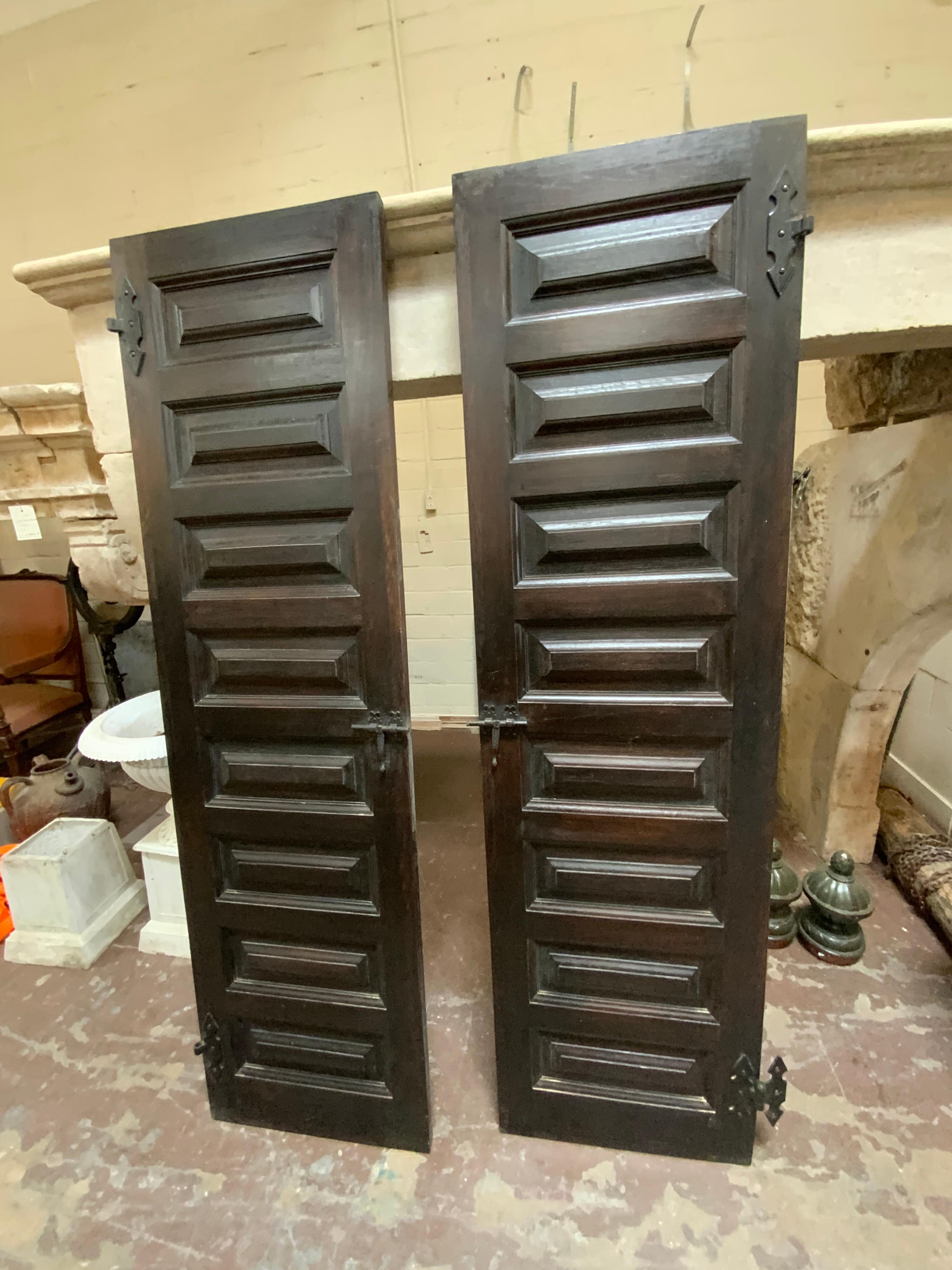 19th Century Spanish Shutters In Good Condition For Sale In Dallas, TX