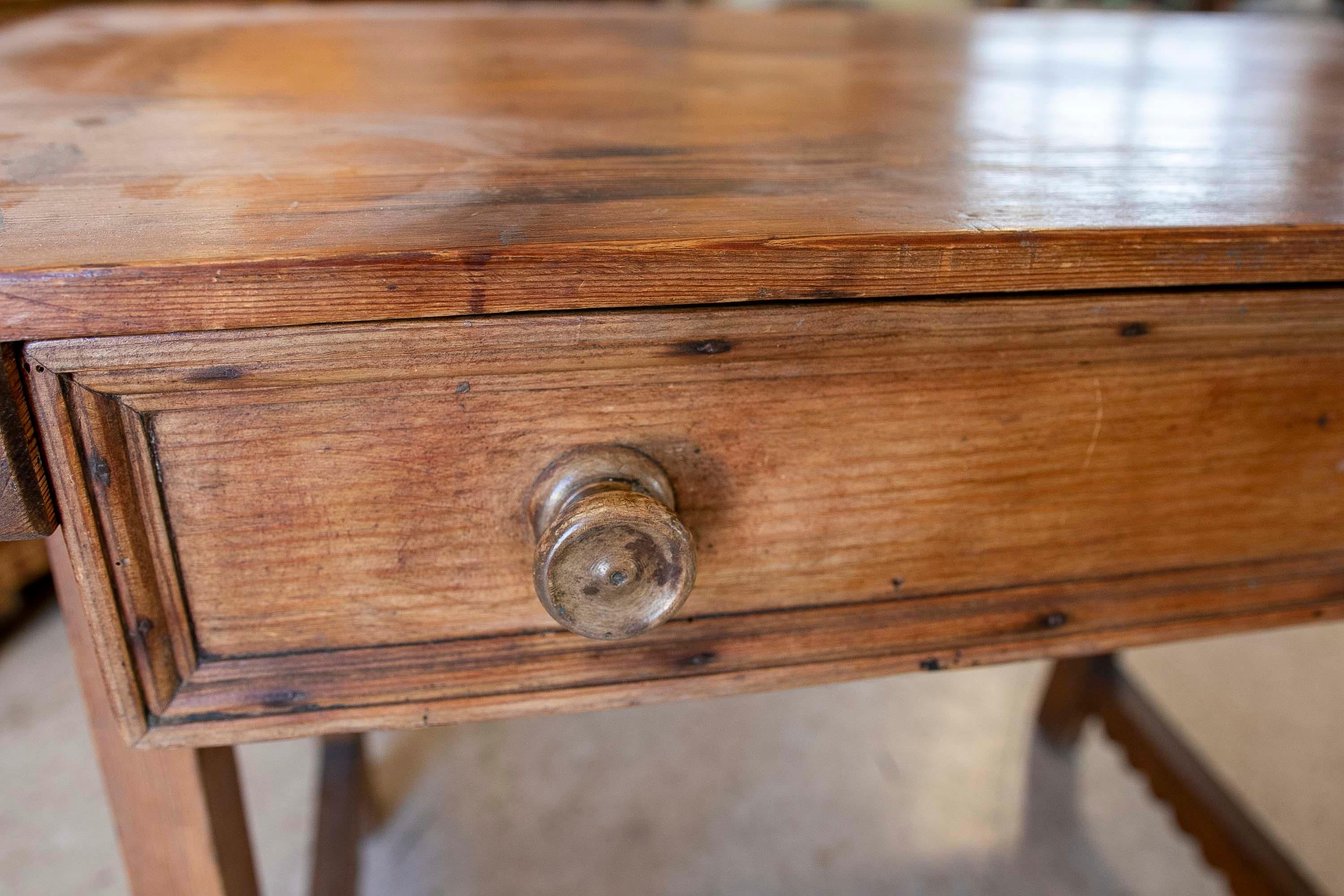 19th Century Spanish Side Table with Drawers  For Sale 7
