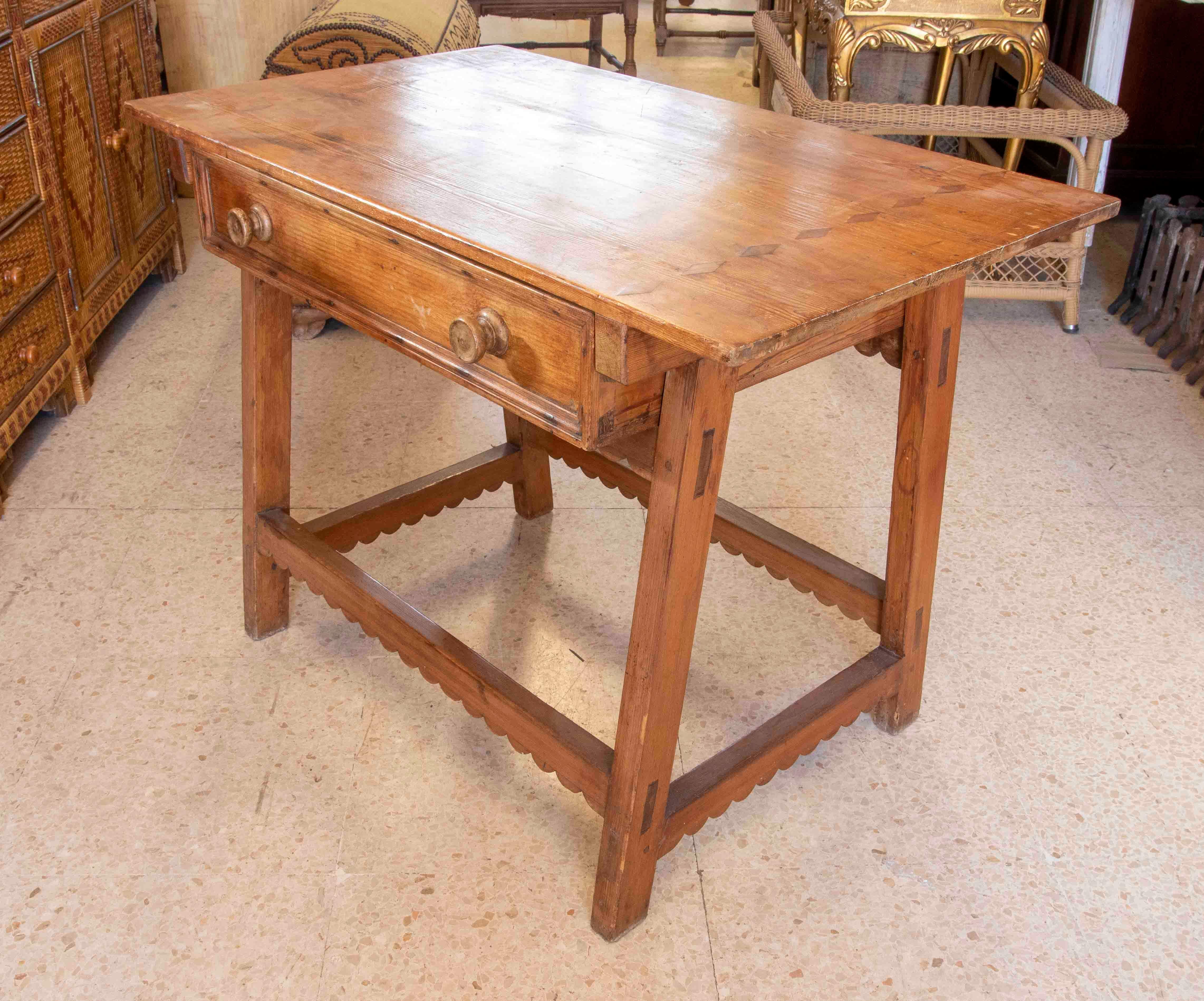 19th Century Spanish Side Table with Drawers  For Sale 1