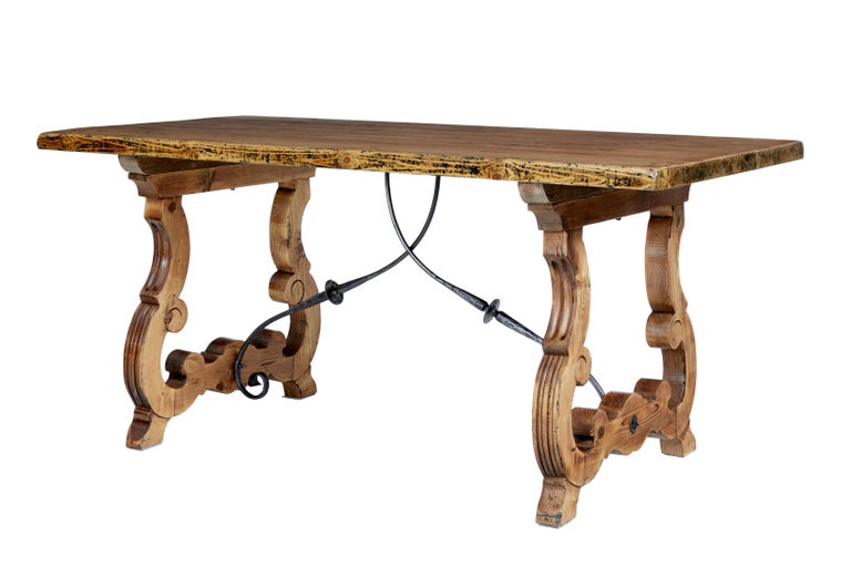 19th Century Spanish Small Pine Dining Table at 1stDibs small pine