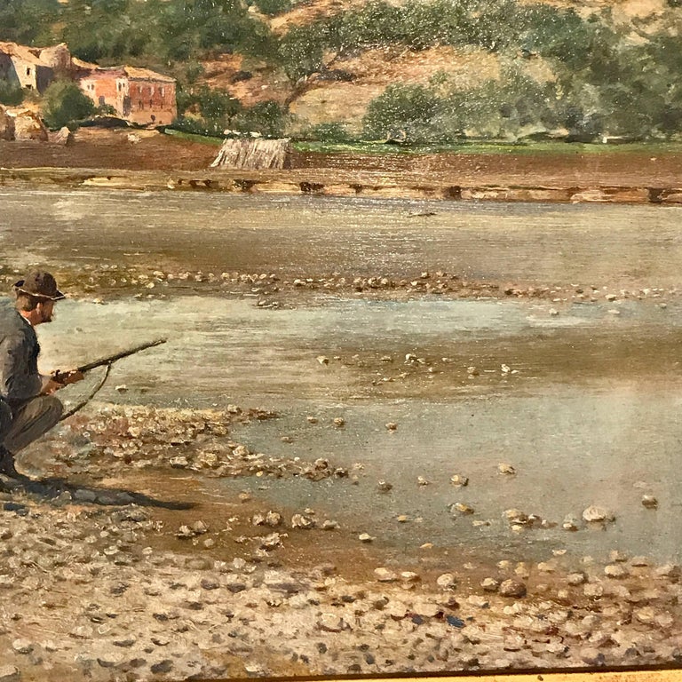 19th Century Spanish Sporting Painting by E.Gioquinto, 1892 In Good Condition In Atlanta, GA