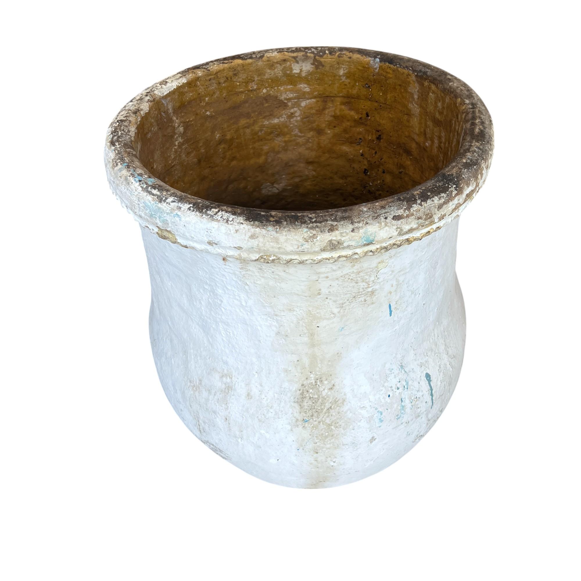 Jardiniere antico alto bianco spagnolo del XIX secolo in vendita 1