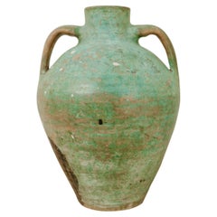 19th century Spanish terra cotta vase ...