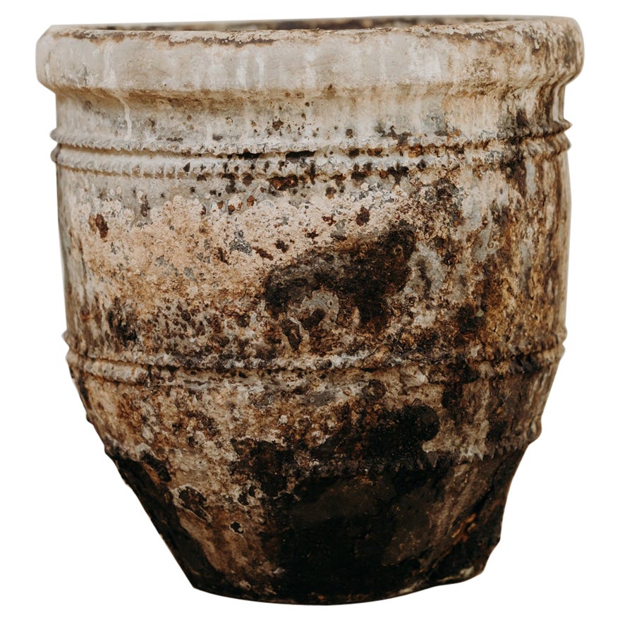 19th century Spanish terra cotta vase ...