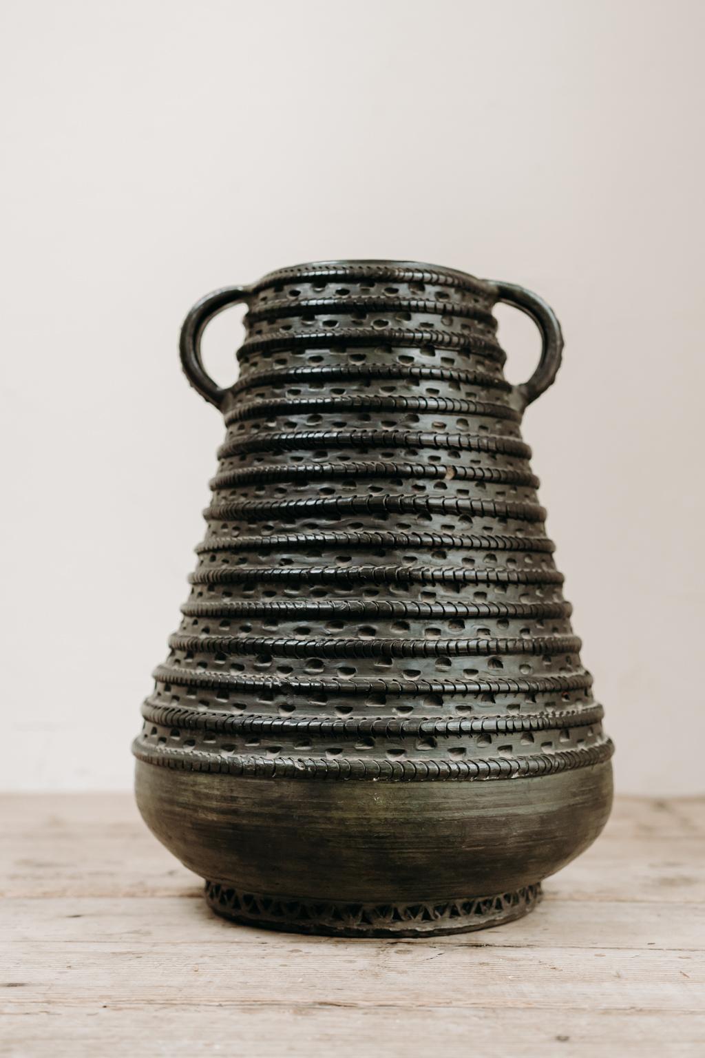 20th Century 19th Century Spanish Terra Cotta Vase/Urn