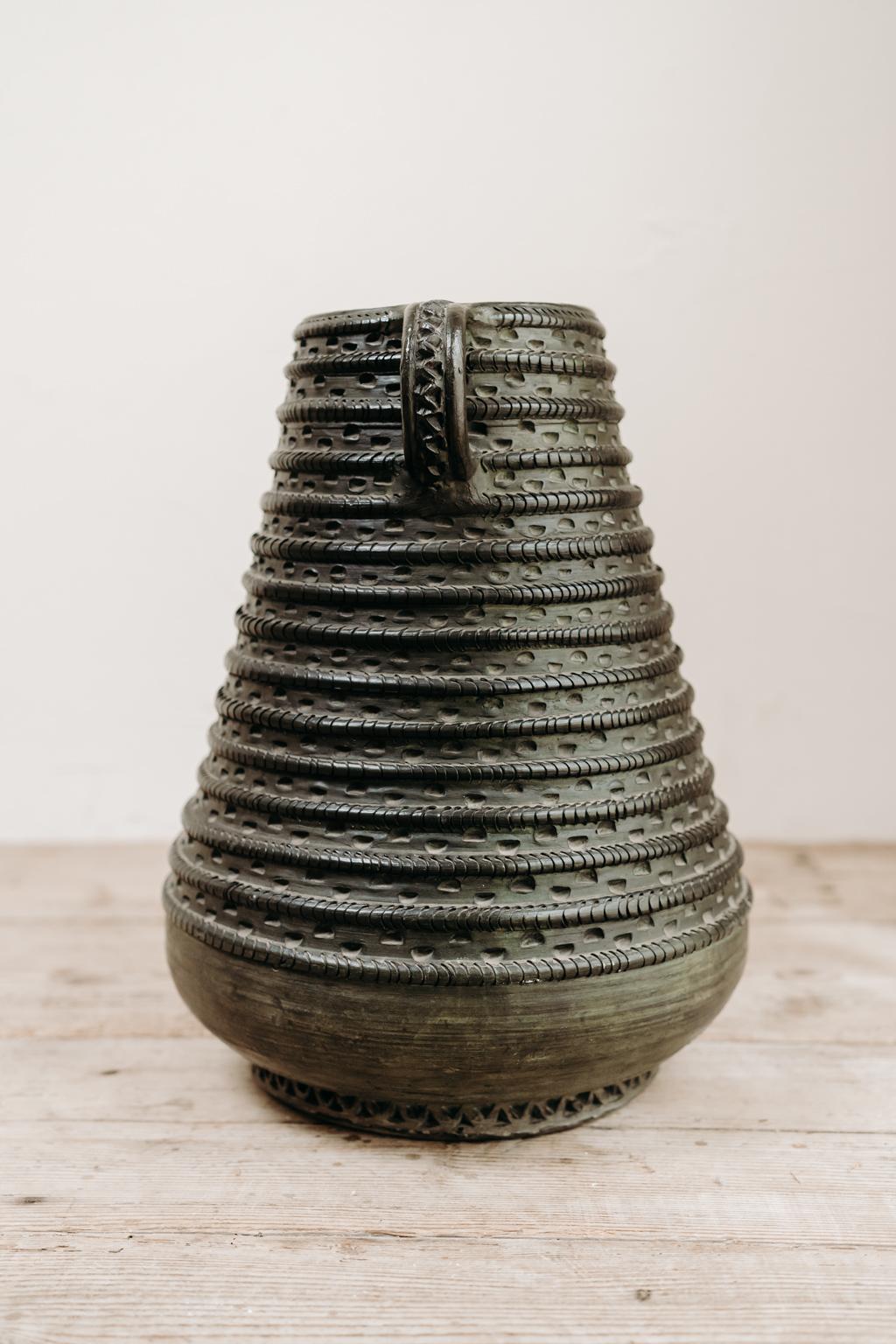 19th Century Spanish Terra Cotta Vase/Urn 3