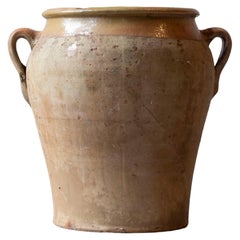 Spanischer Terrakotta-Krug mit zwei Henkeln aus dem 19.