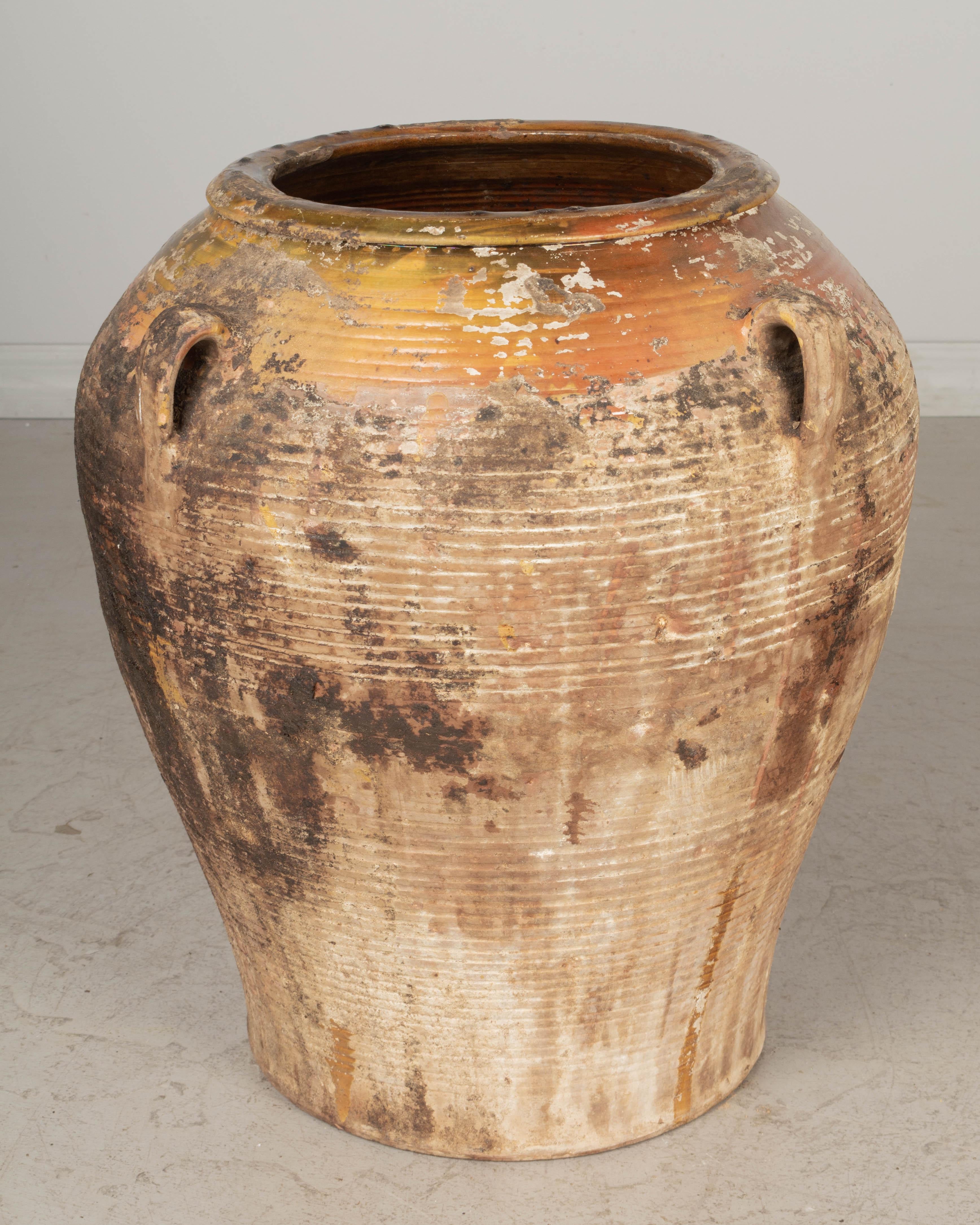 19th Century Spanish Terracotta Olive Jar For Sale 5