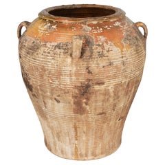 Vaso per olive in terracotta spagnolo del XIX secolo