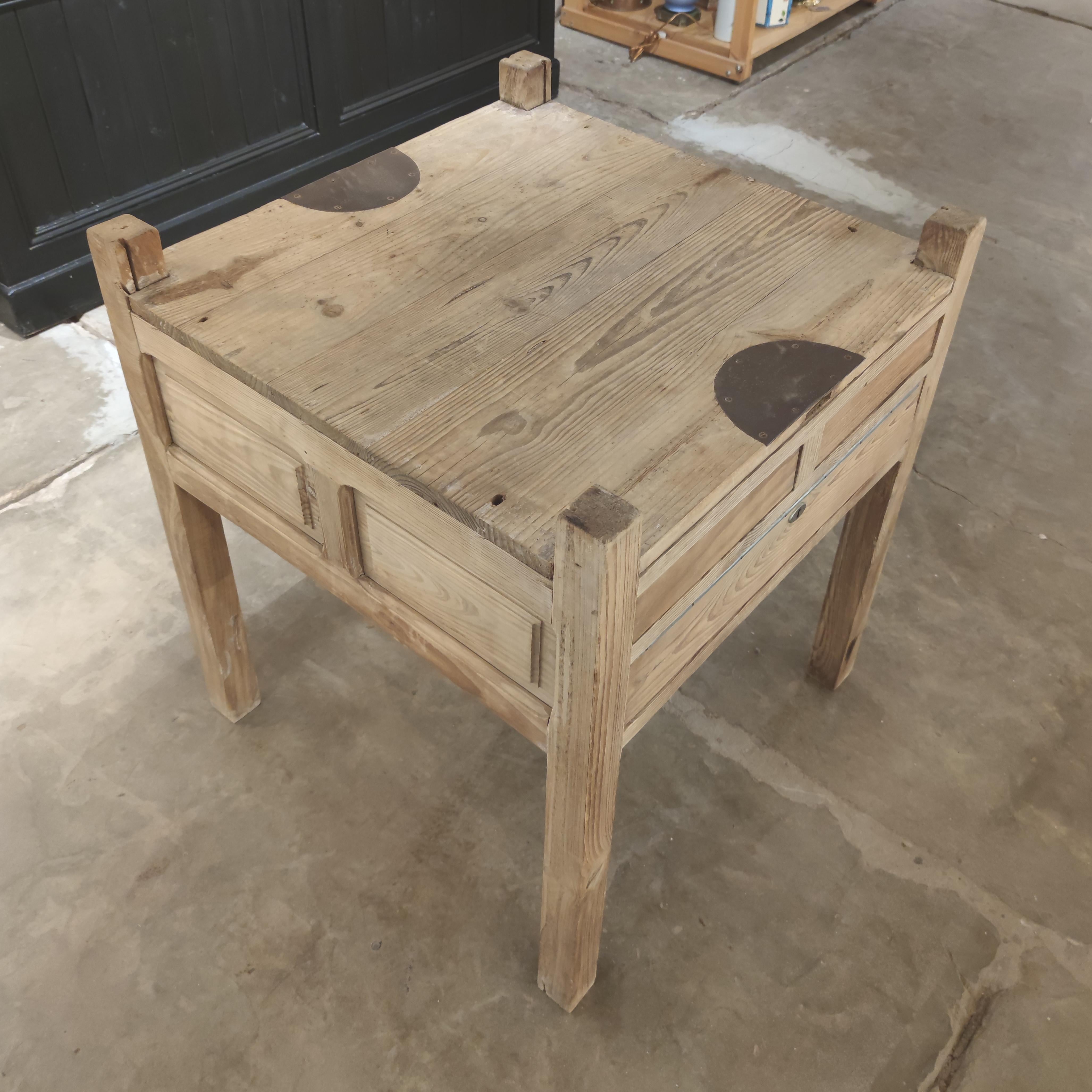 19th Century Spanish Three Drawer Jeweller's Wooden Workbench 1