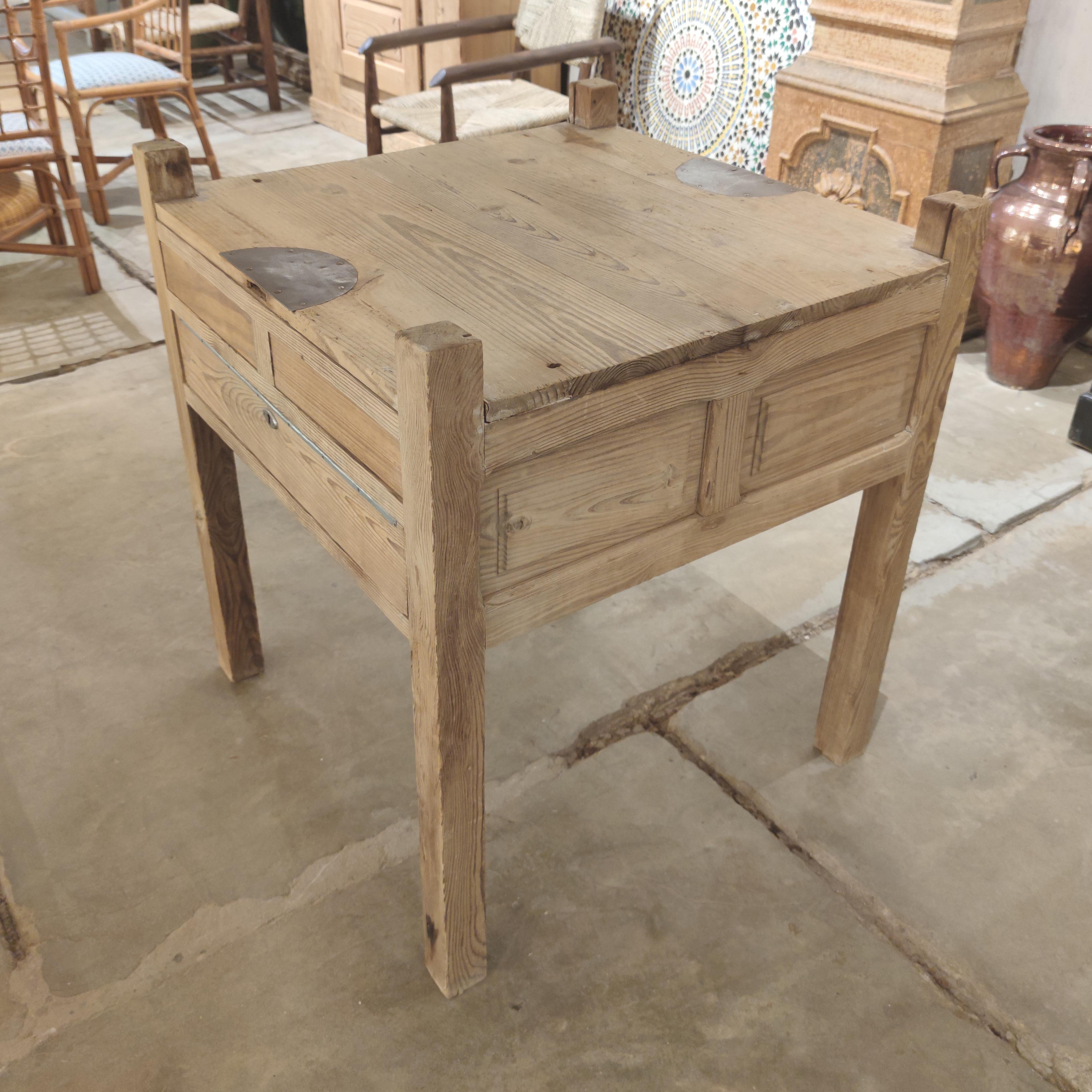 19th Century Spanish Three Drawer Jeweller's Wooden Workbench 3