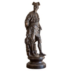 Escultura de bronce de torero español del siglo XIX, por Vallmitjana