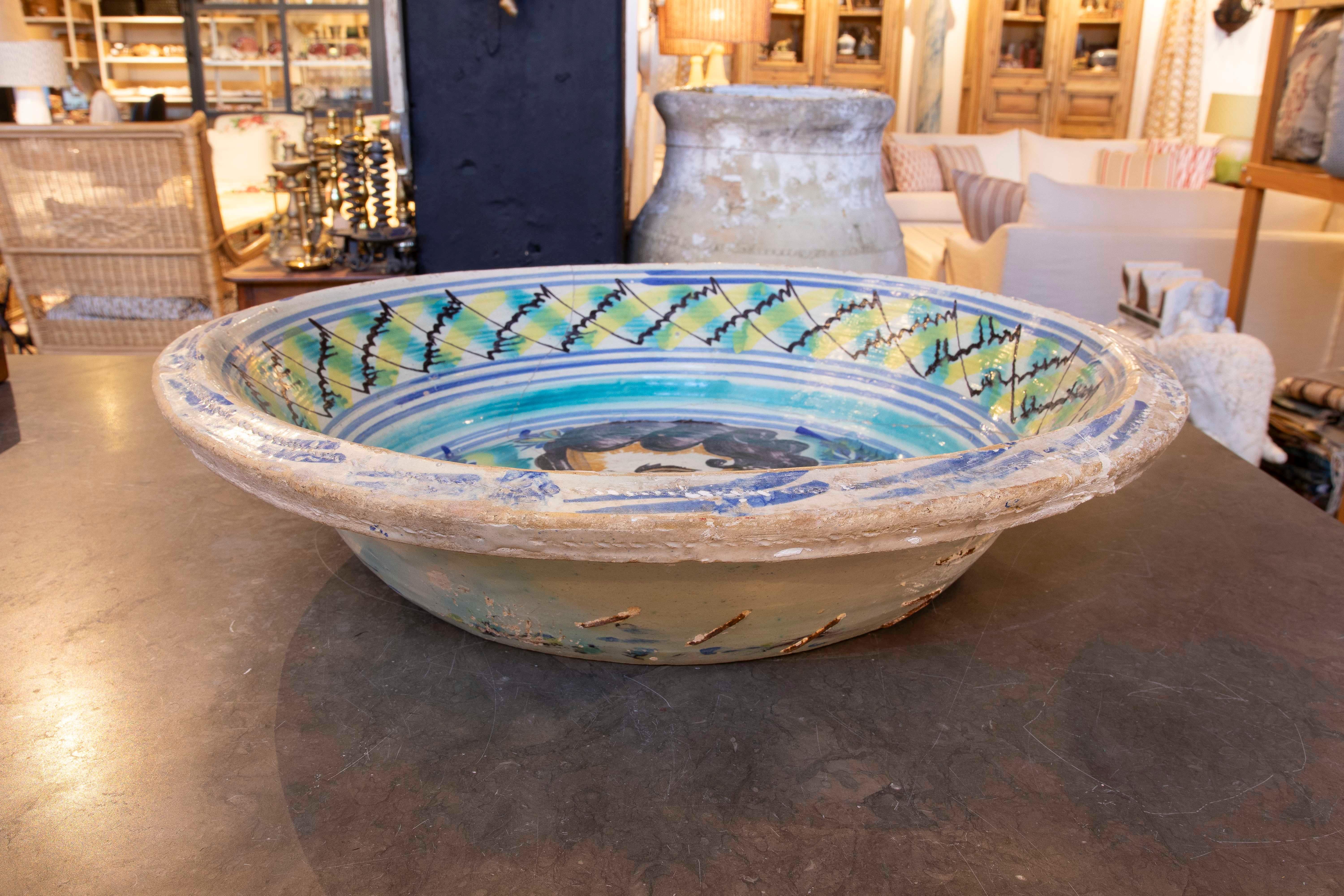 Glazed 19th Century Spanish Triana 