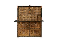 19th Century Spanish Vargueno Chest on Chest