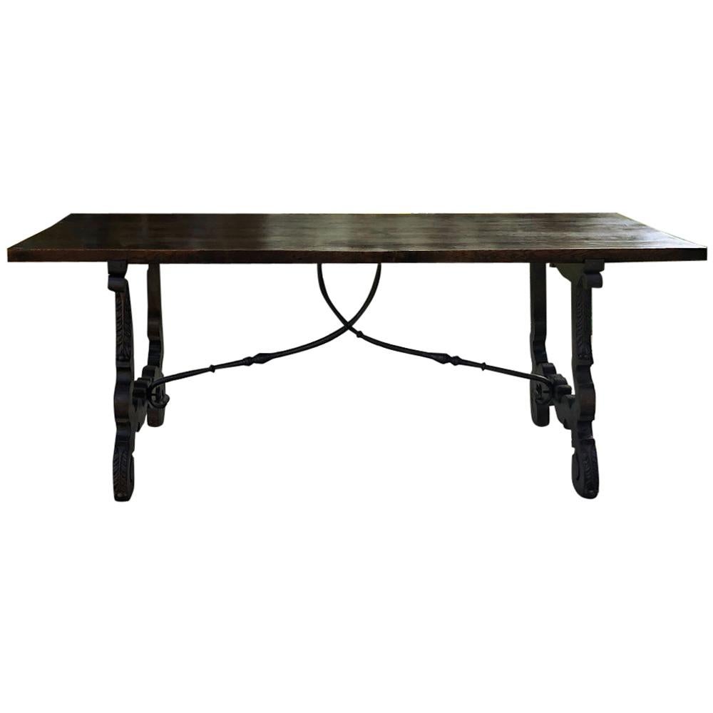 19th Century Spanish Walnut Dining Table