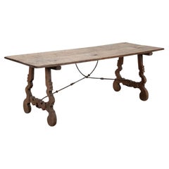 19th Century Spanish Walnut Dining Table
