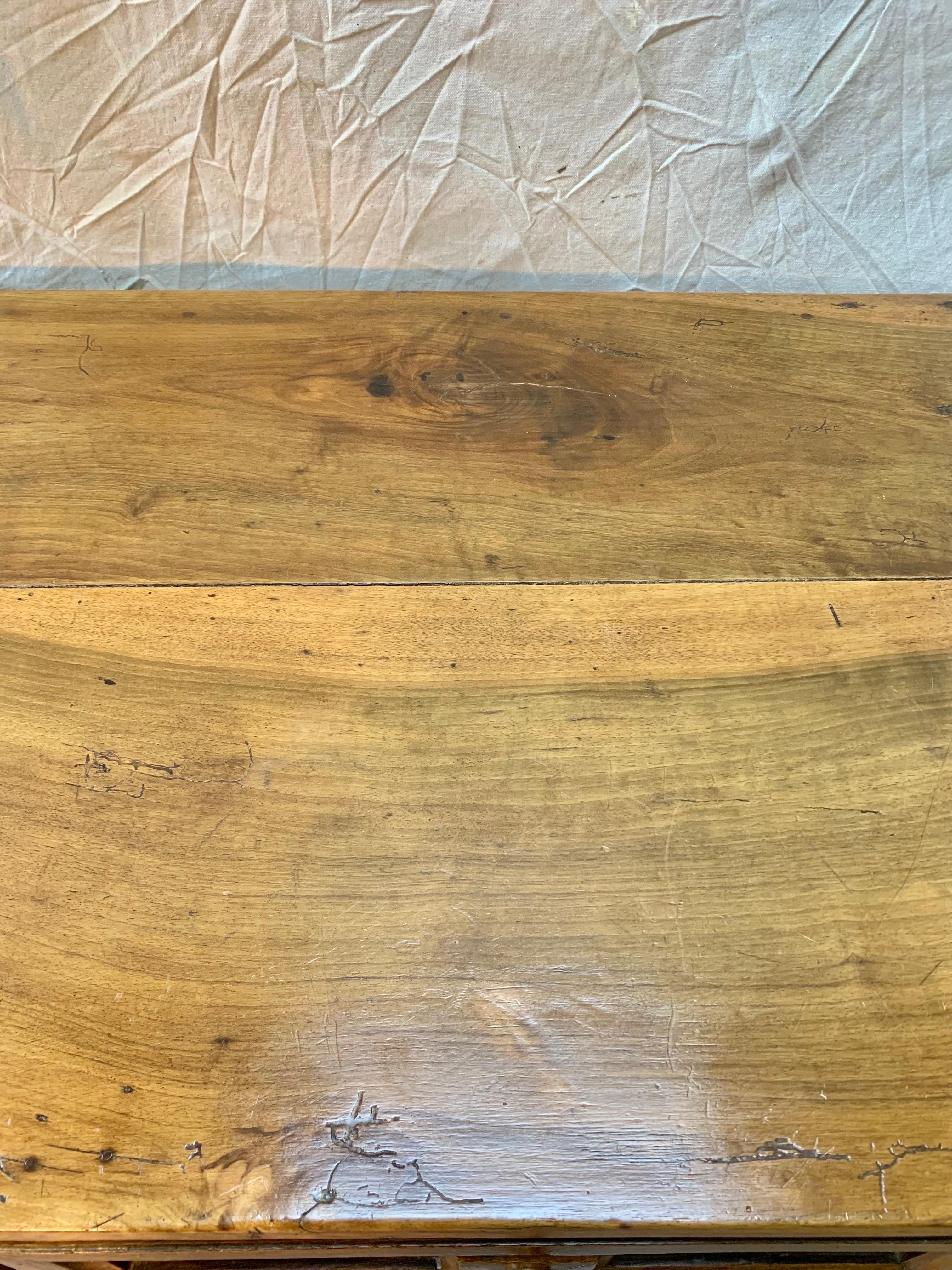 19th Century Spanish Walnut One Drawer Side Table 5