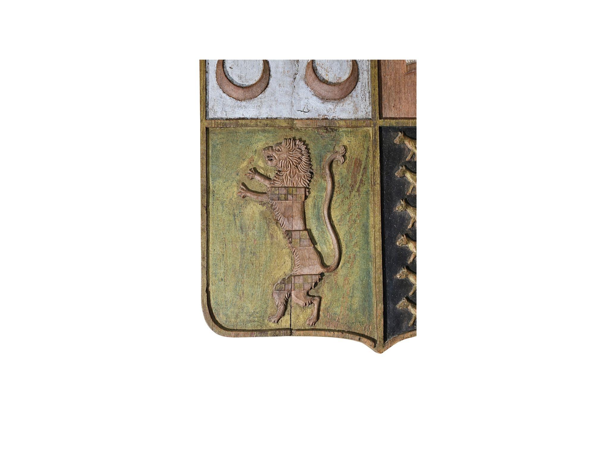 19th Century Spanish Wood Coat-of-Arms, Christie's 2011 Auction For Sale 1