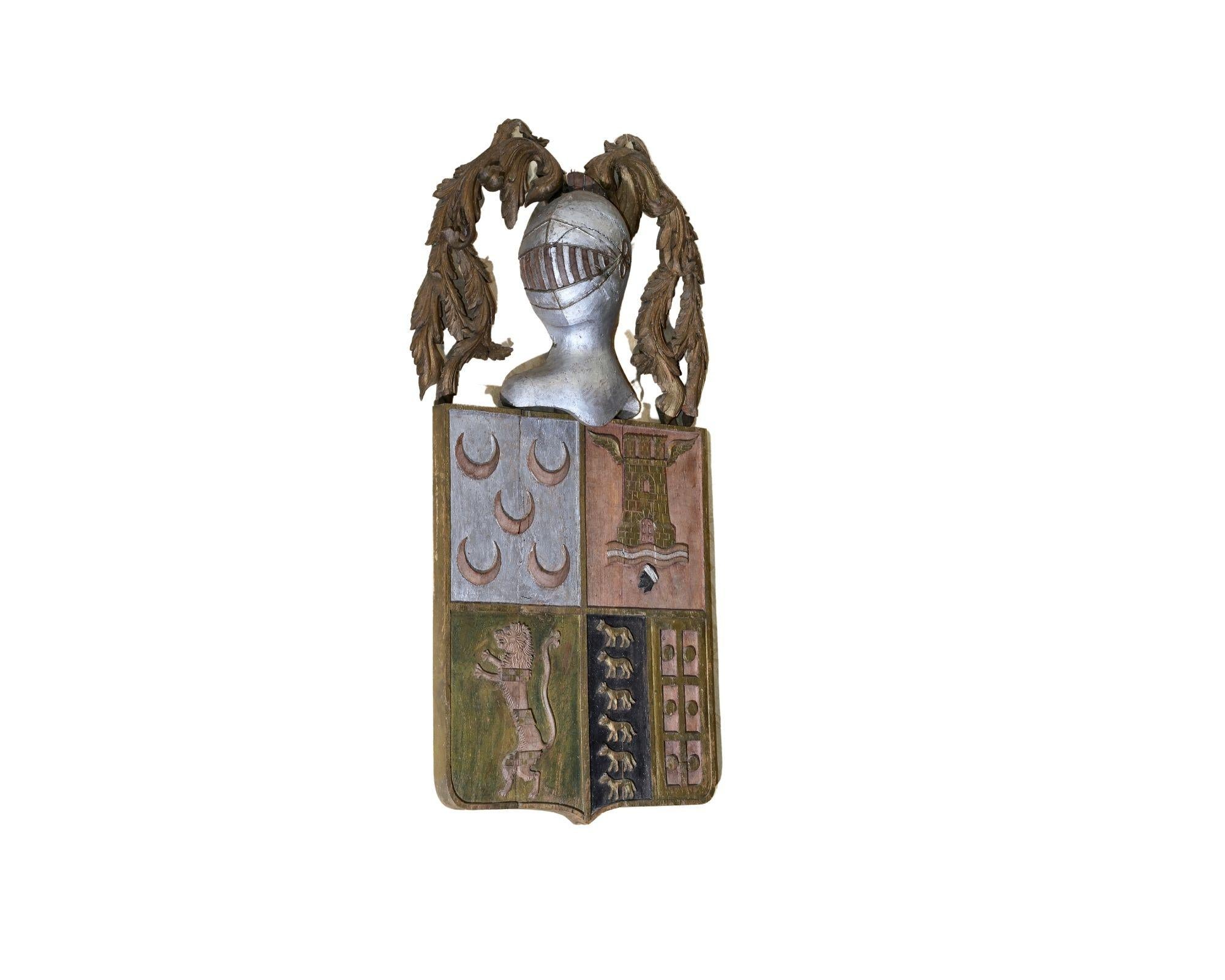 19th Century Spanish Wood Coat-of-Arms, Christie's 2011 Auction For Sale 4